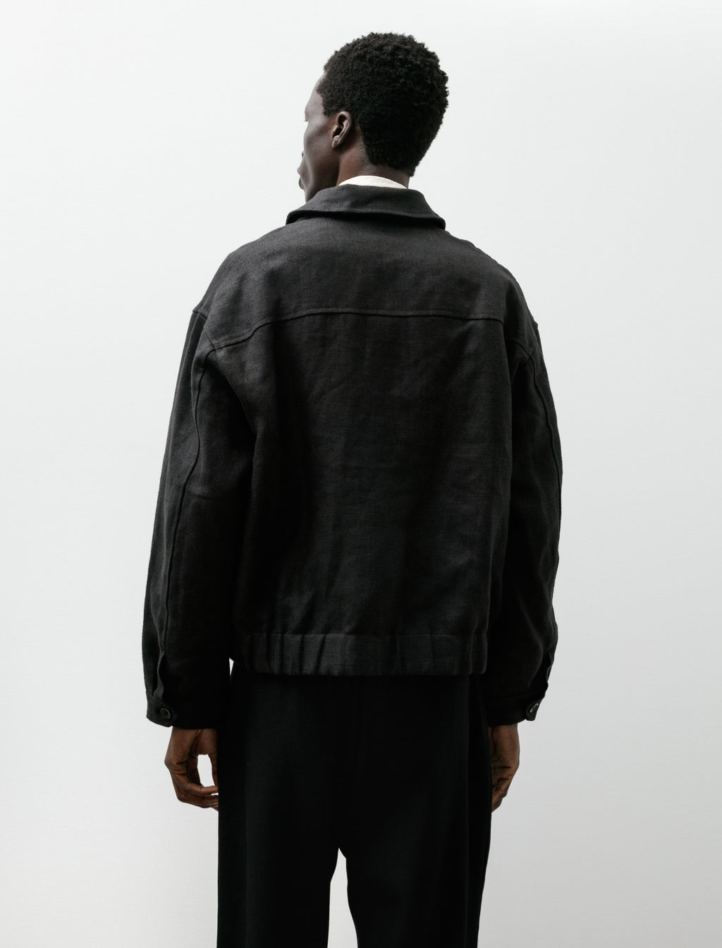 James Coward Machine Jacket Belgian Linen Black – Neighbour