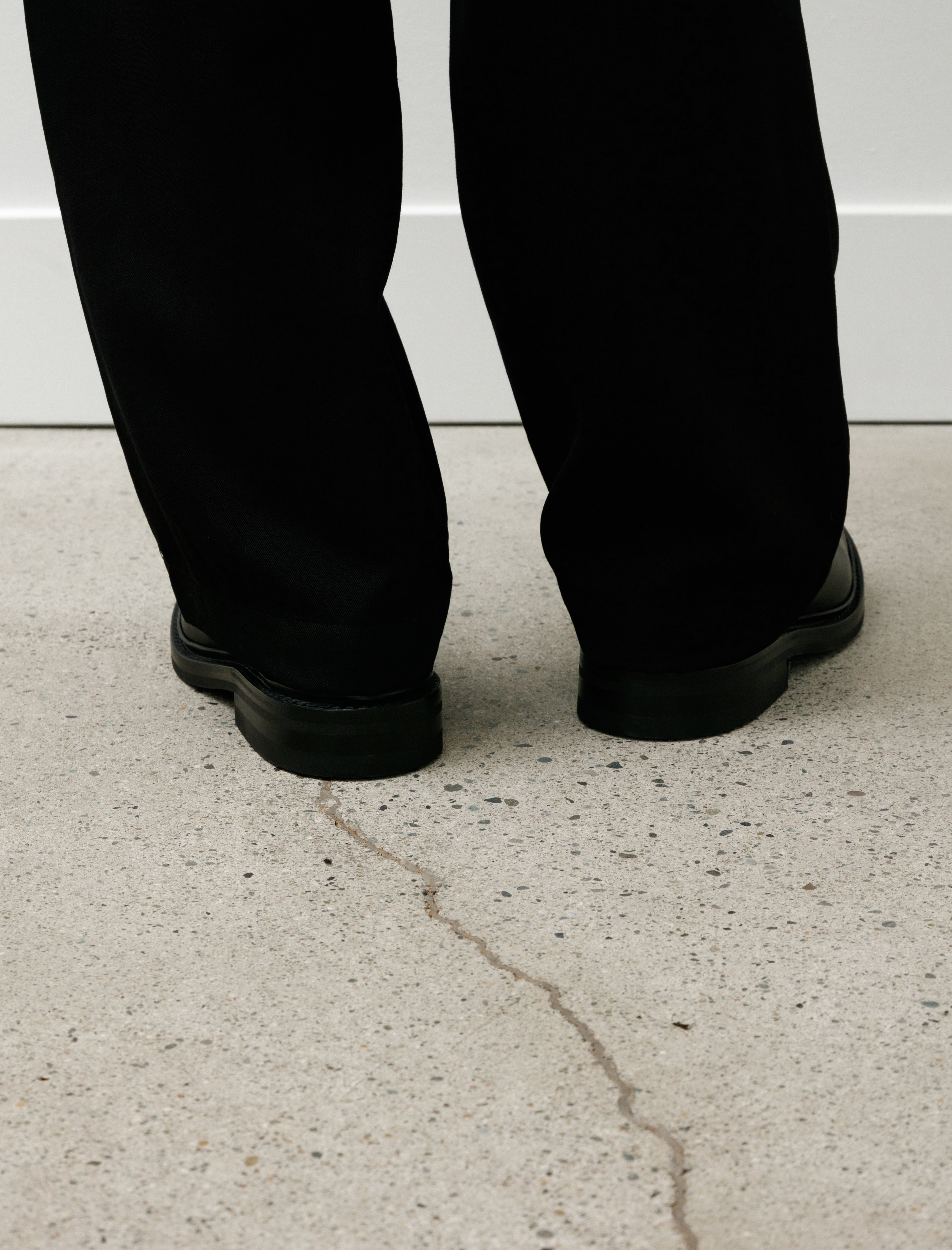 James Coward x Trickers Dealer Boot Black Pampus Leather Dainite