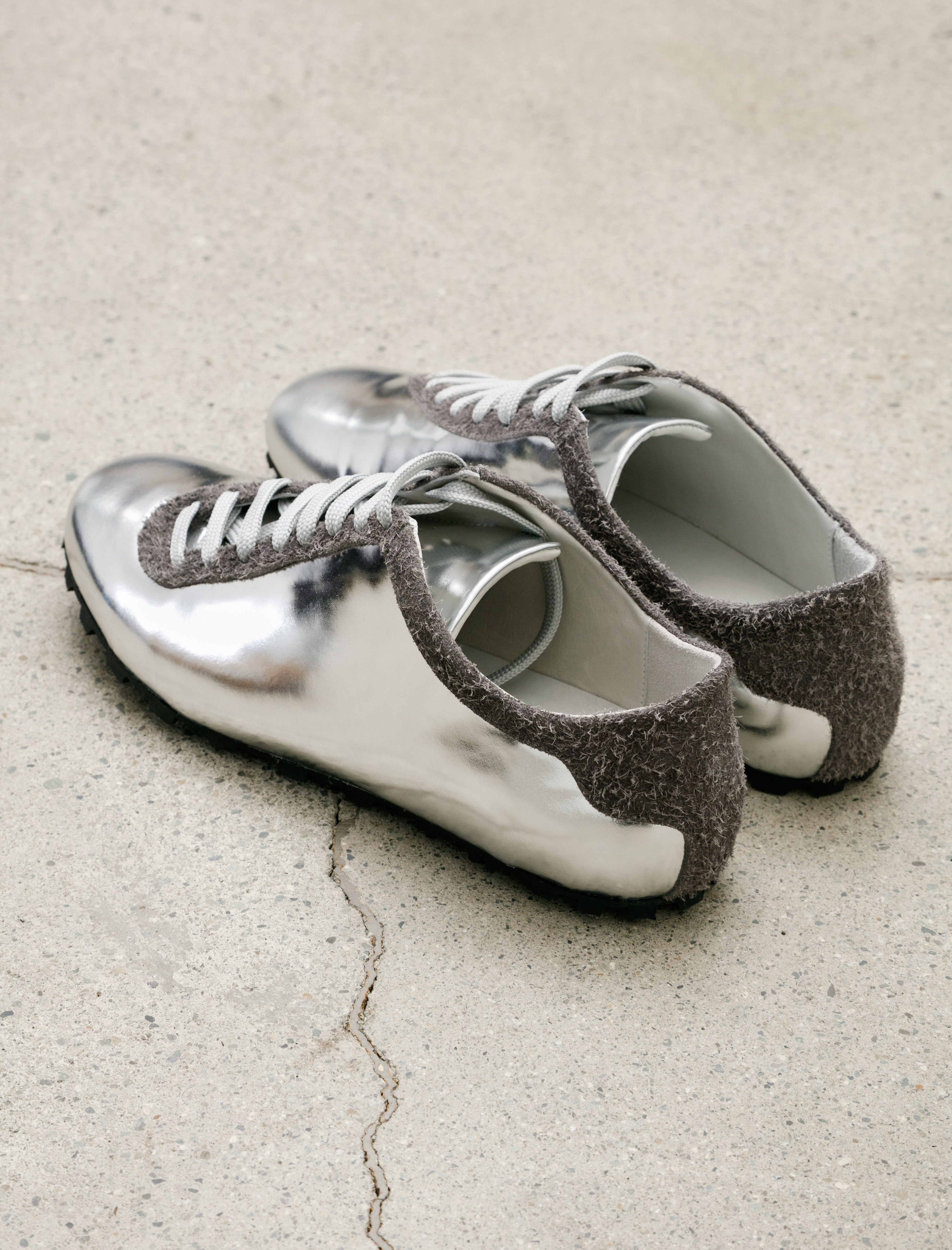Sine & Cosine Johan Sneaker Mirror Calf/Brushed Suede