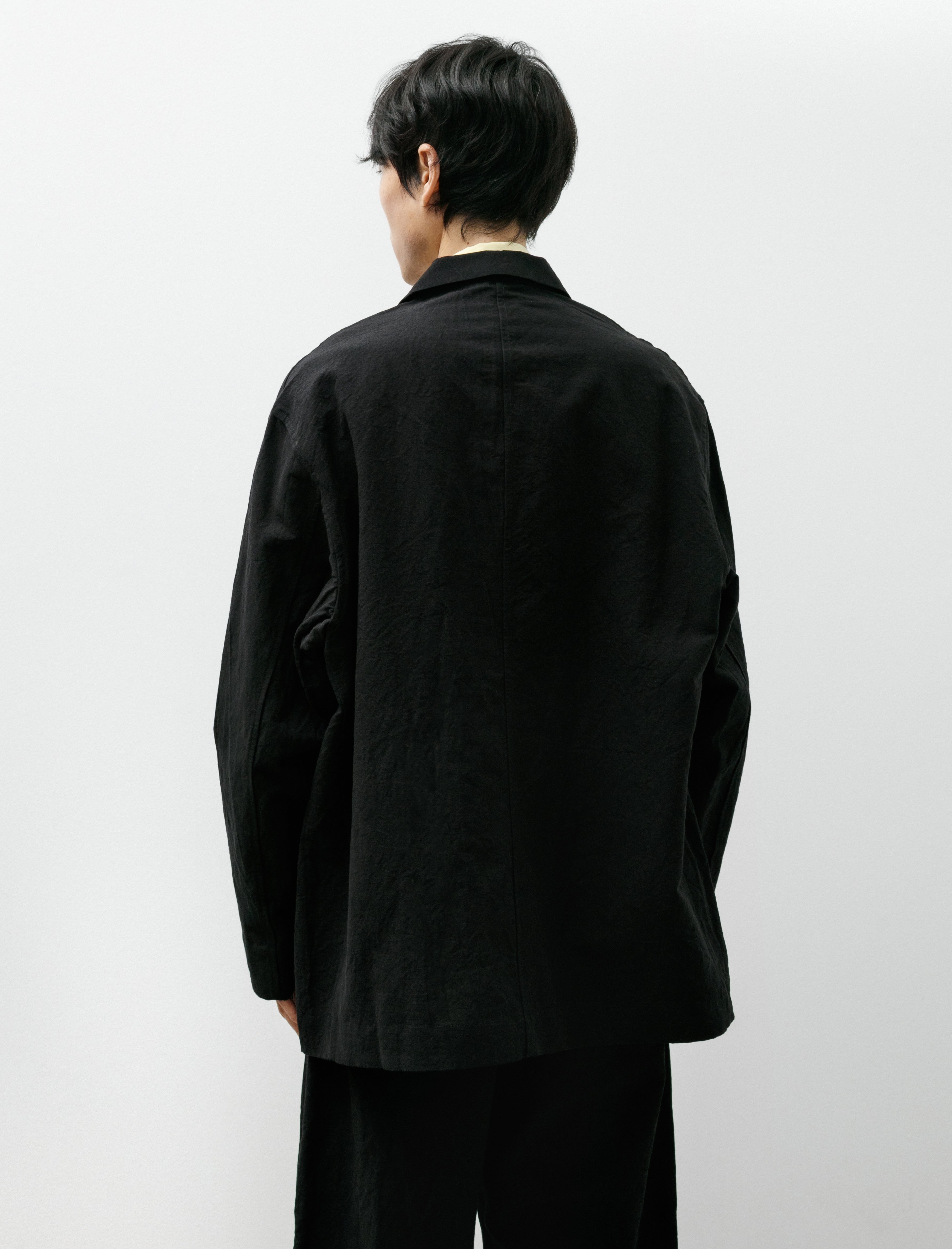 MAN-TLE R20 Y-4 Big Blazer Black Linen