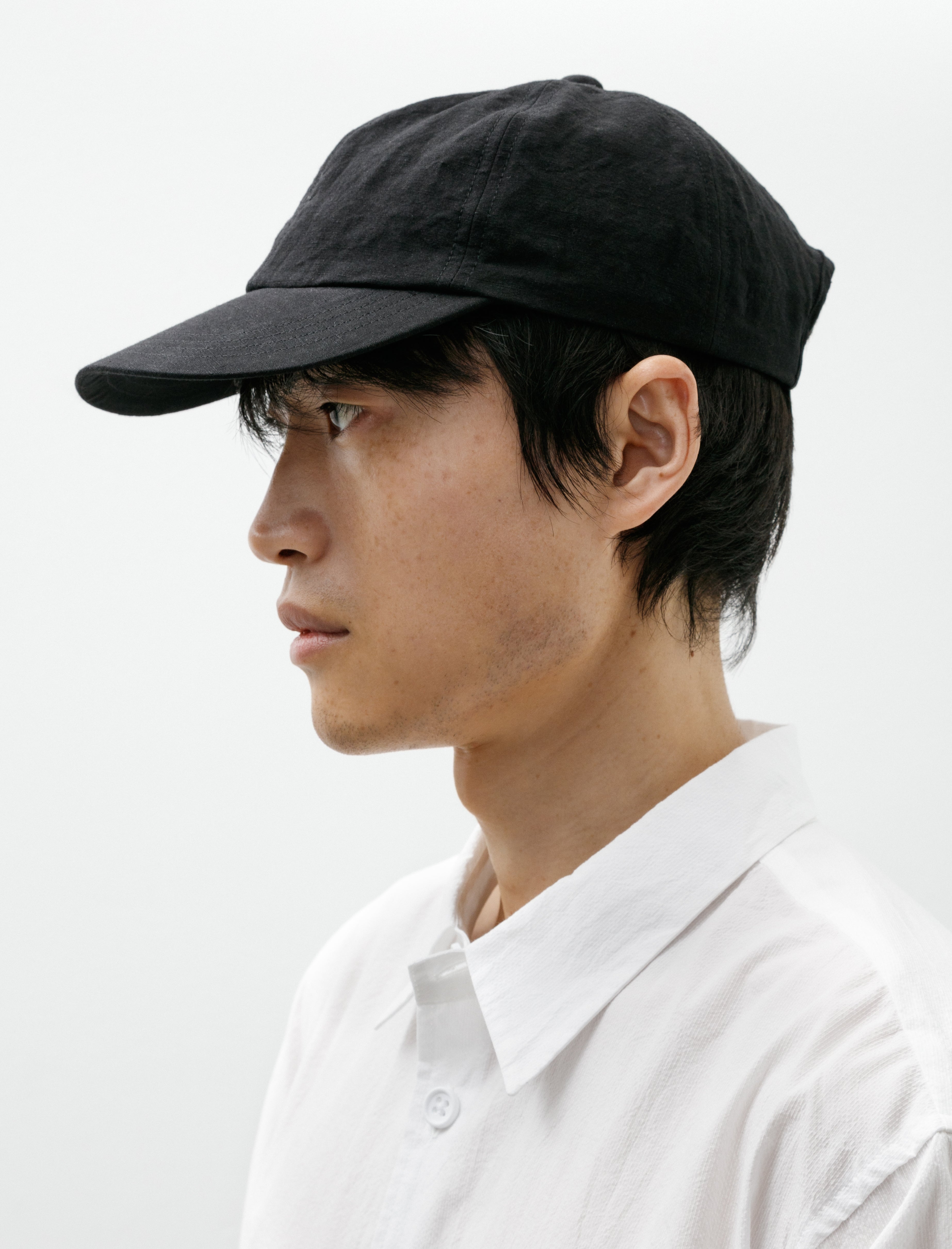 MAN-TLE R20 Cap-1 Shallow Cap Black Linen
