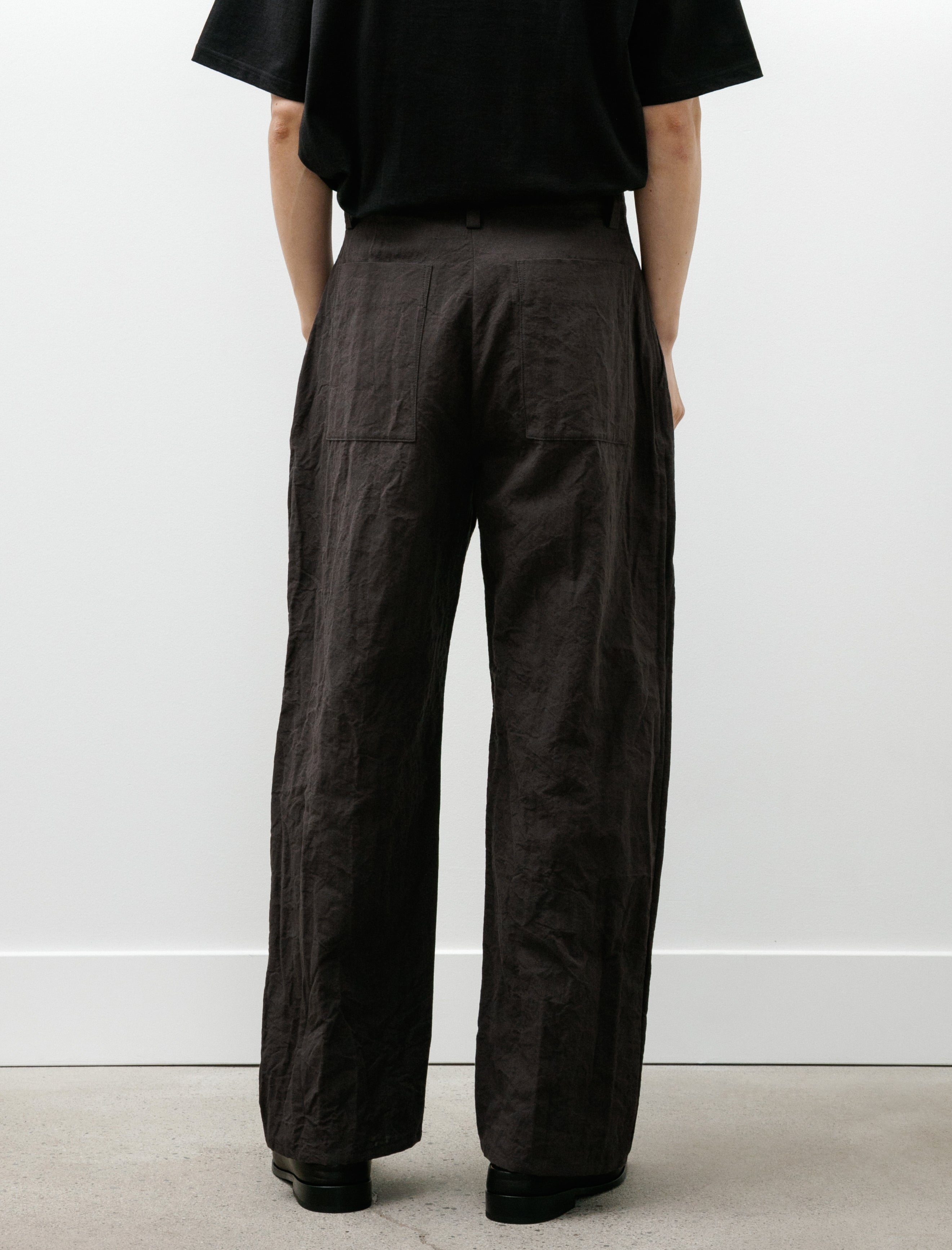 MAN-TLE R20 Pants-4 Wide Pants Earth Linen