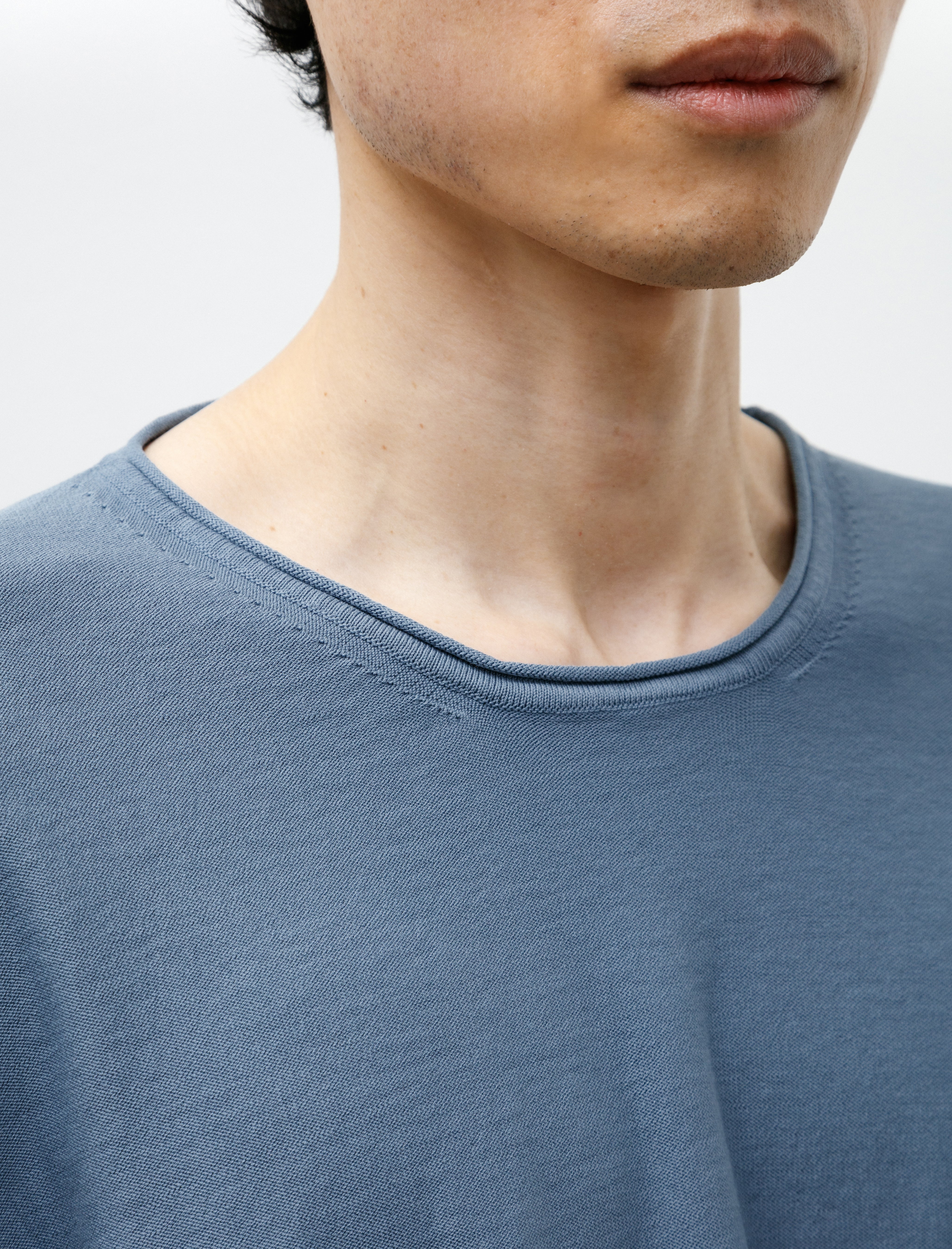 Casey Casey Overdyed LS T-Shirt Fres Cot Storm