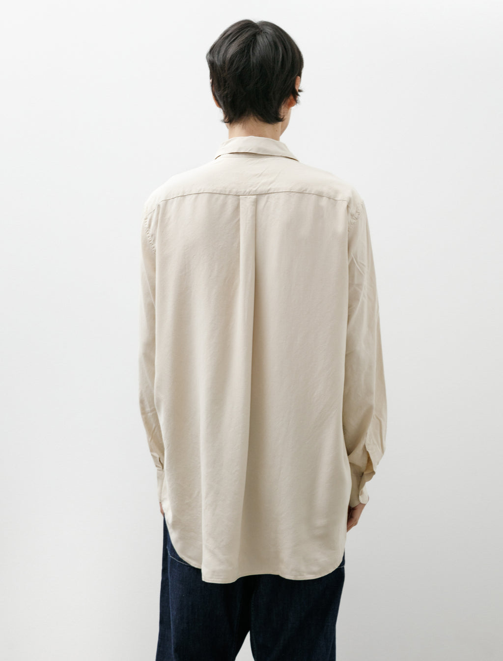 Casey Casey Big Raccourcie Shirt Spun Silk Beige – Neighbour