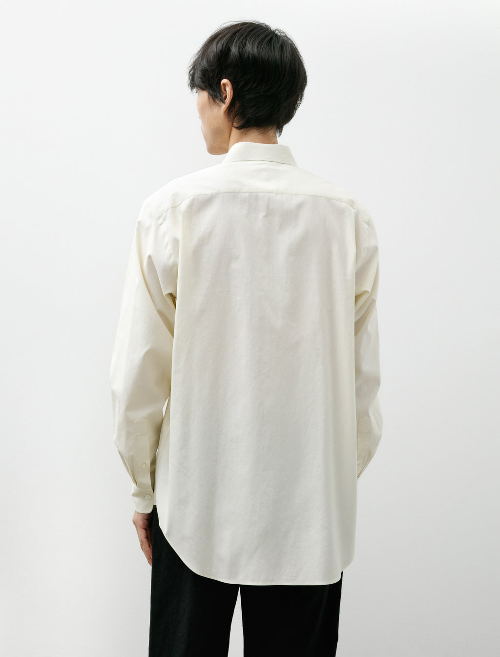 Auralee Washed Finx Twill Shirt Vanilla – Neighbour
