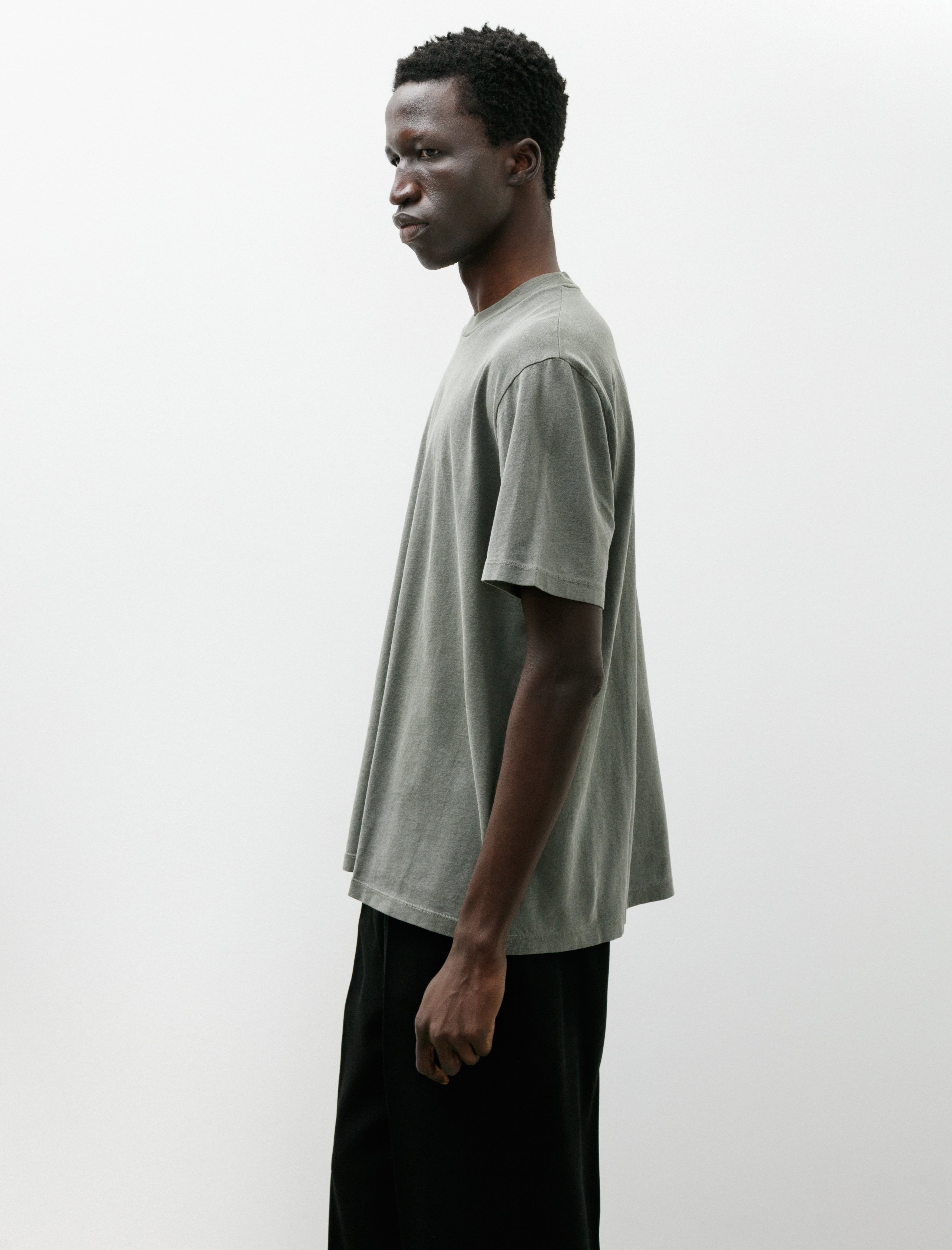 Our Legacy Box T-Shirt Worn Olive Legacy Jersey