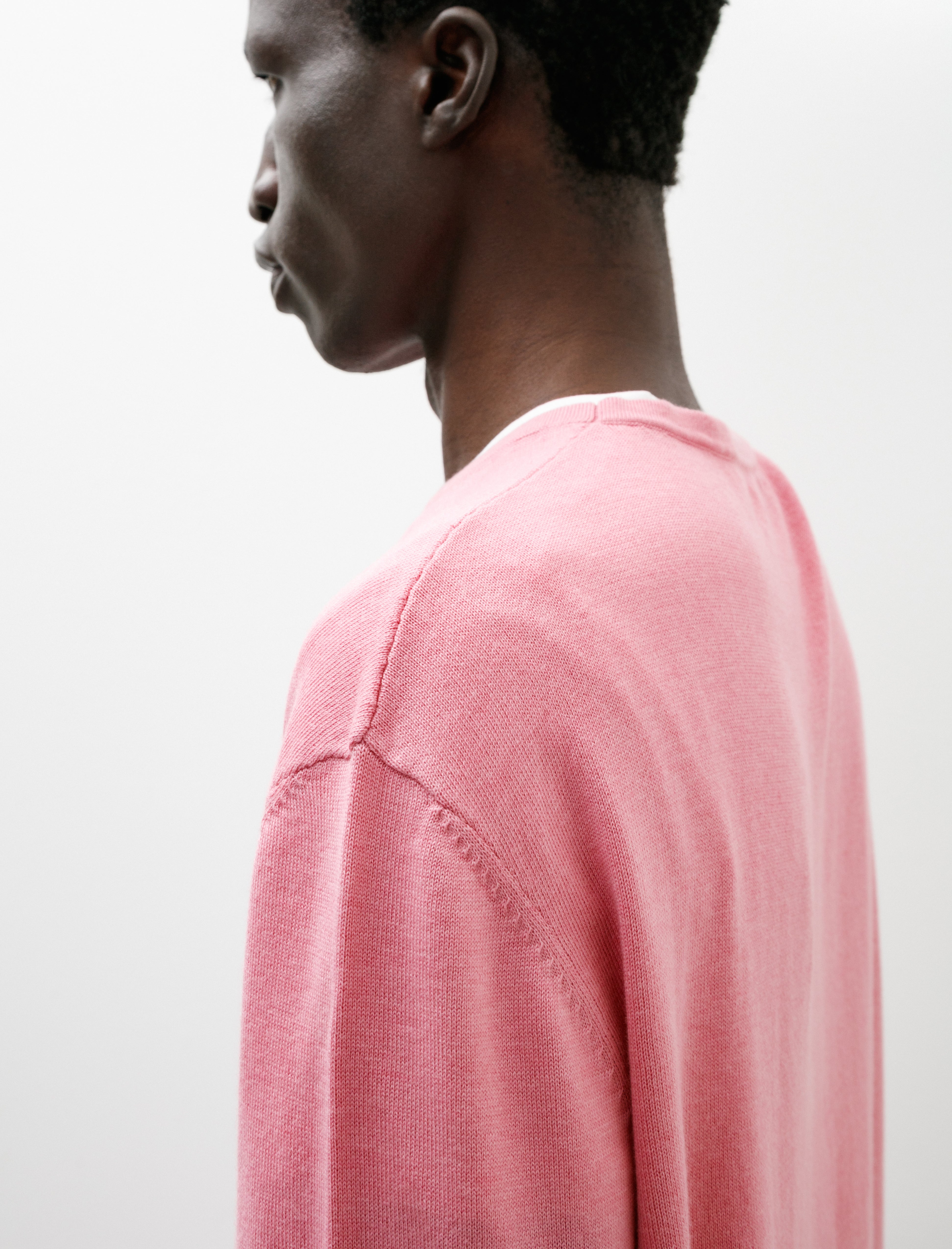 Sire Long Sleeve Crewneck Sweater Pink