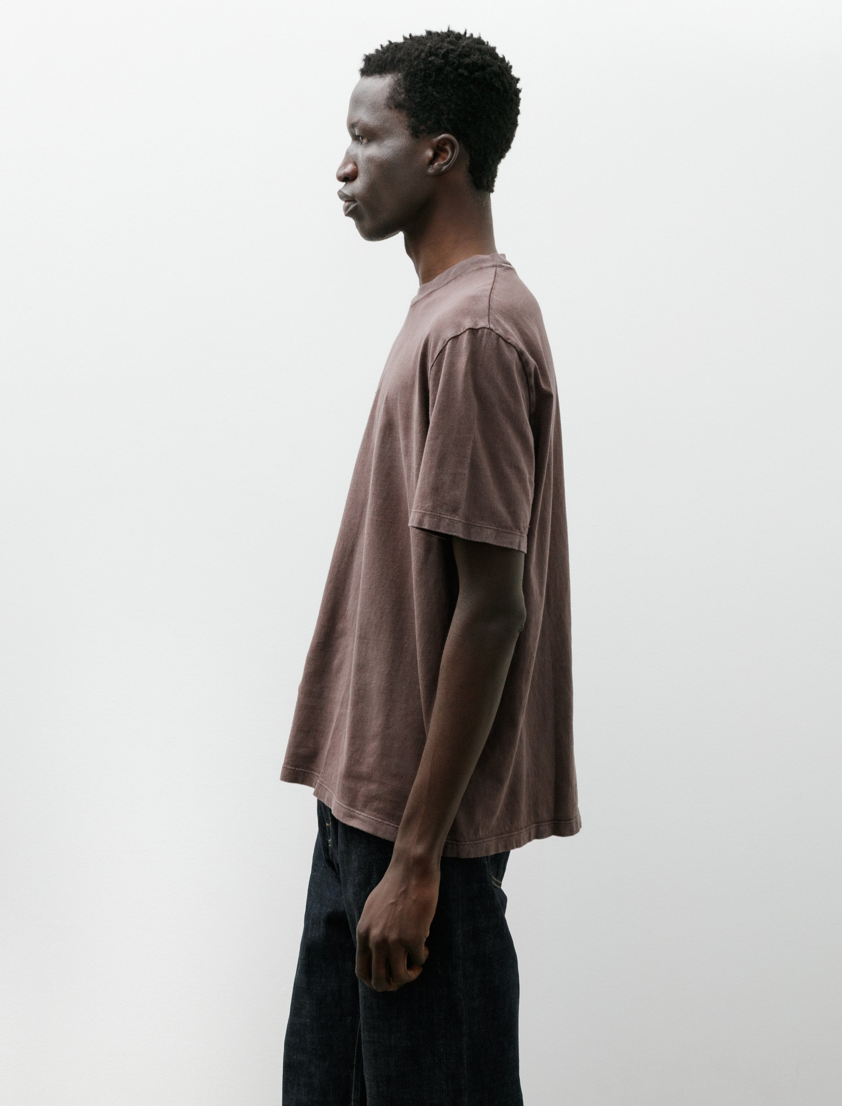 Our Legacy Box T-shirt Worn Brown Legacy Jersey