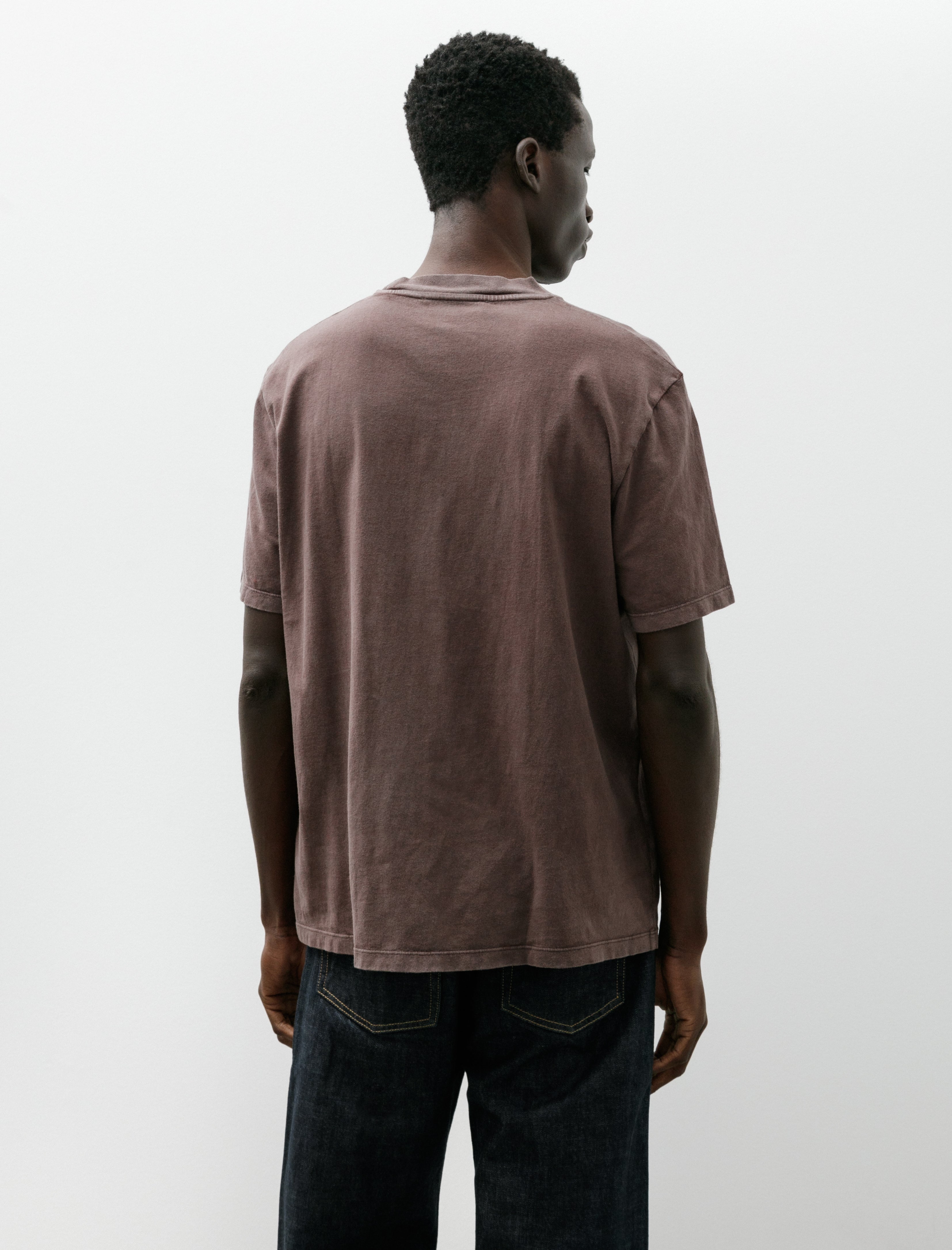 Our Legacy Box T-shirt Worn Brown Legacy Jersey