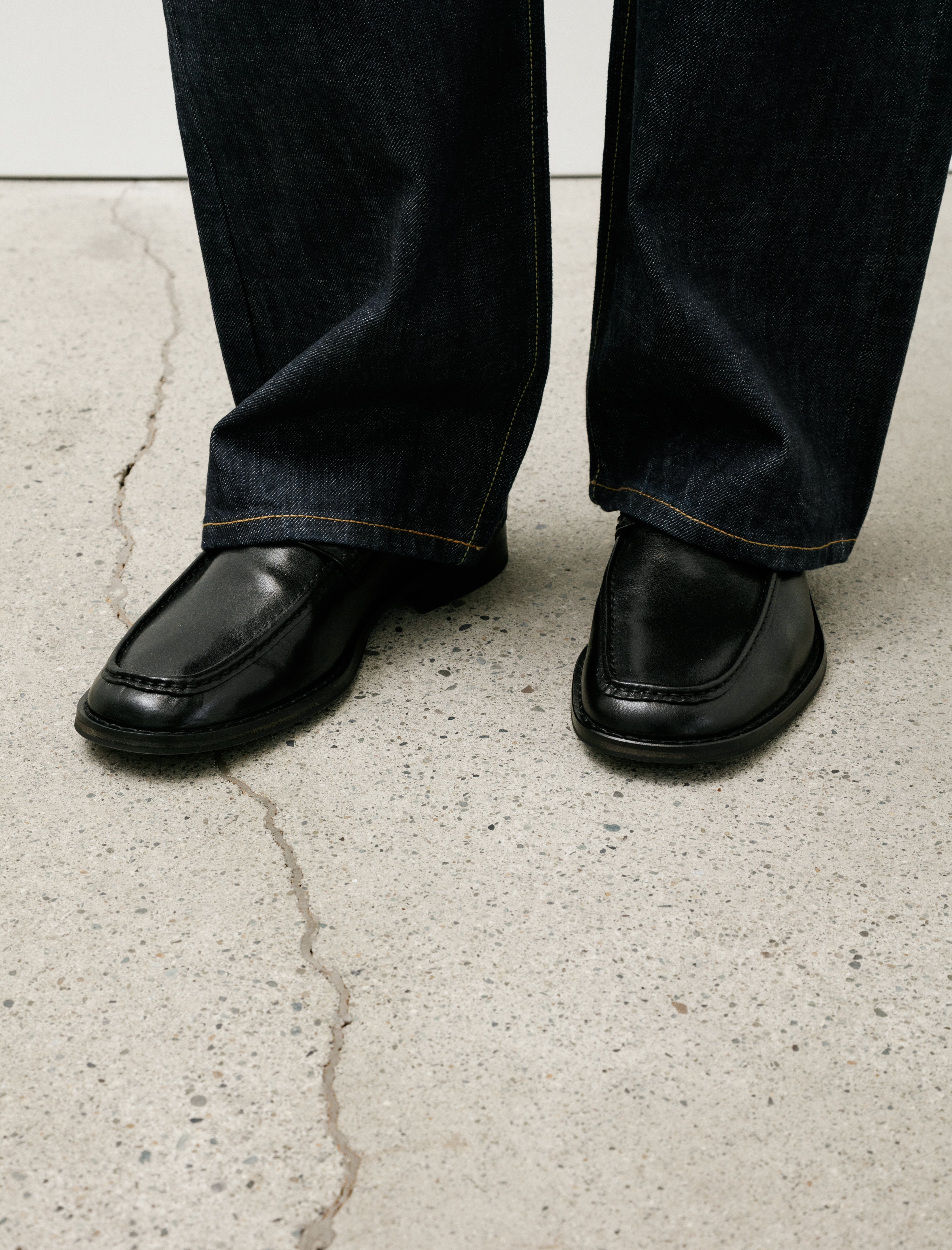 Our Legacy Light Loafer True Dyed Black Leather