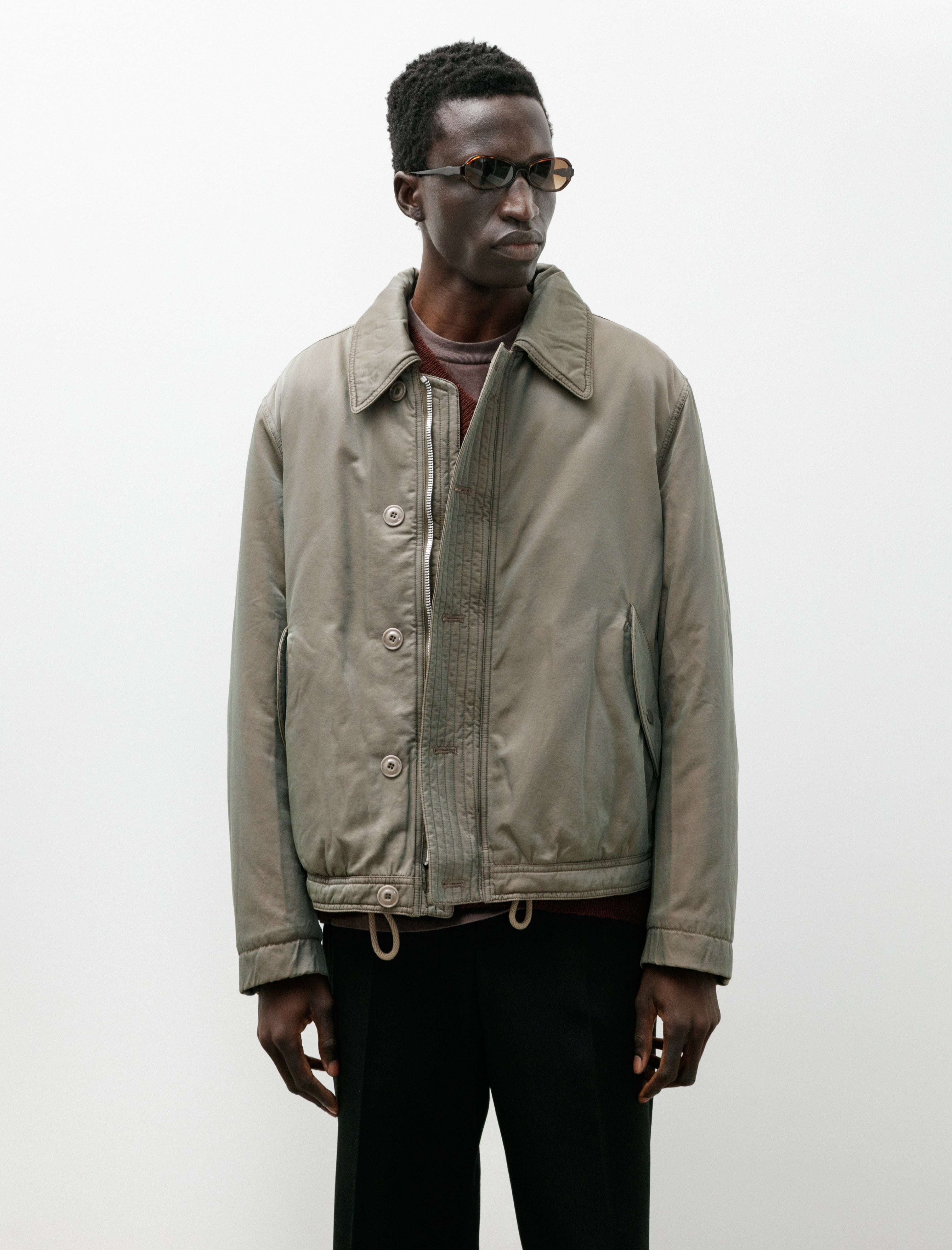 Our Legacy Auto Jacket Taupe Smoke Twinshade Twill