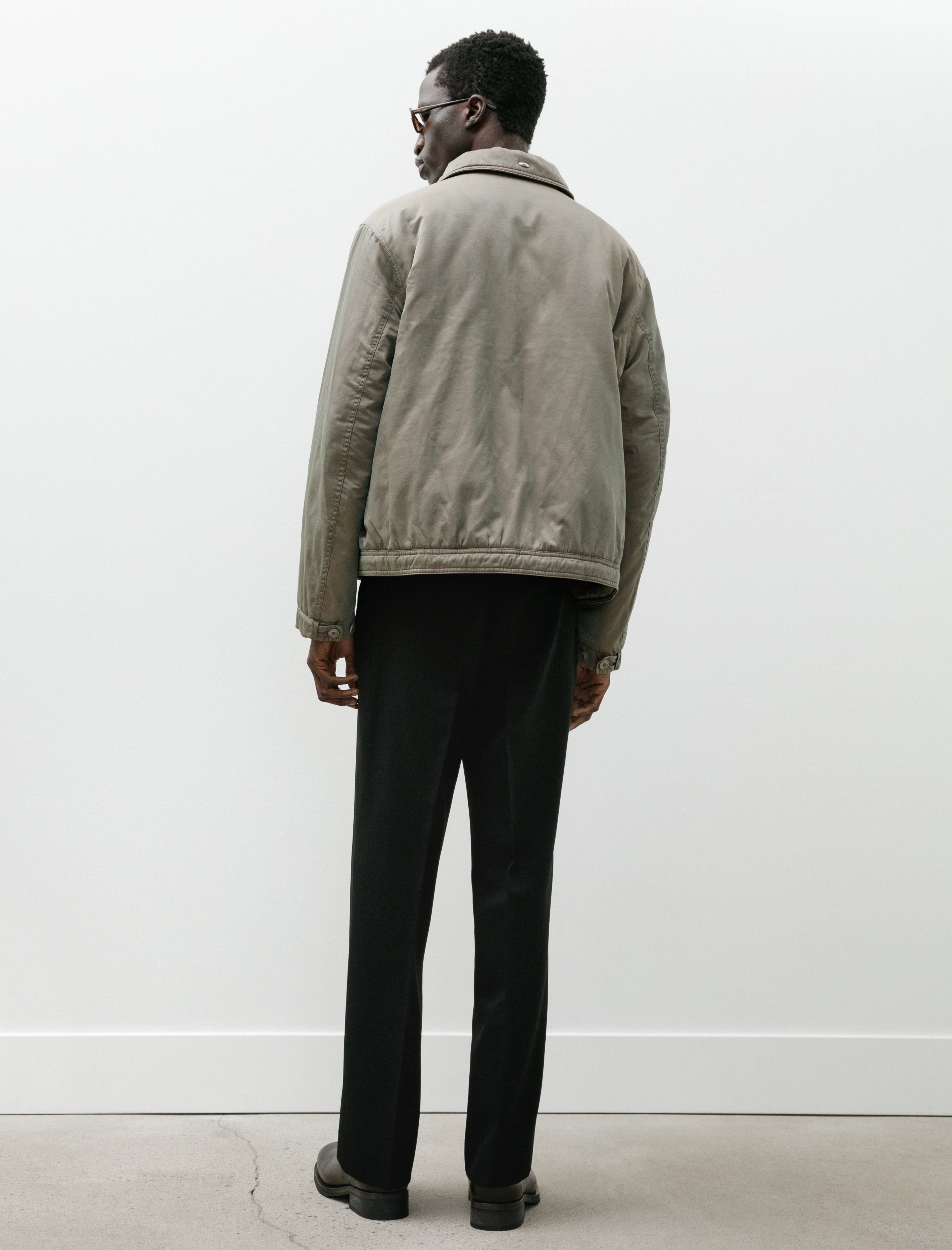 Our Legacy Auto Jacket Taupe Smoke Twinshade Twill