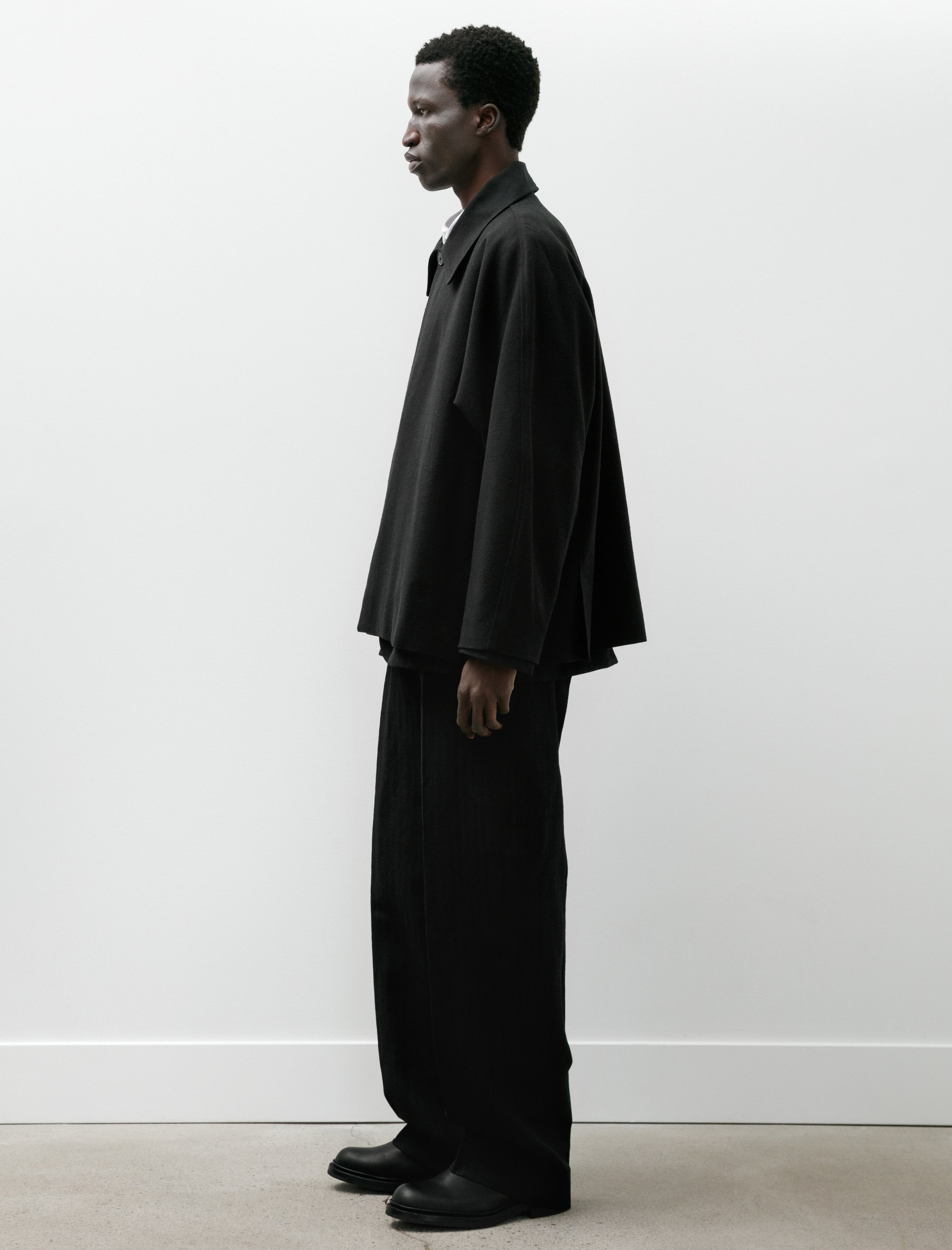 Lea Boberg LB-4G Flap Pocket Trousers Herringbone Black