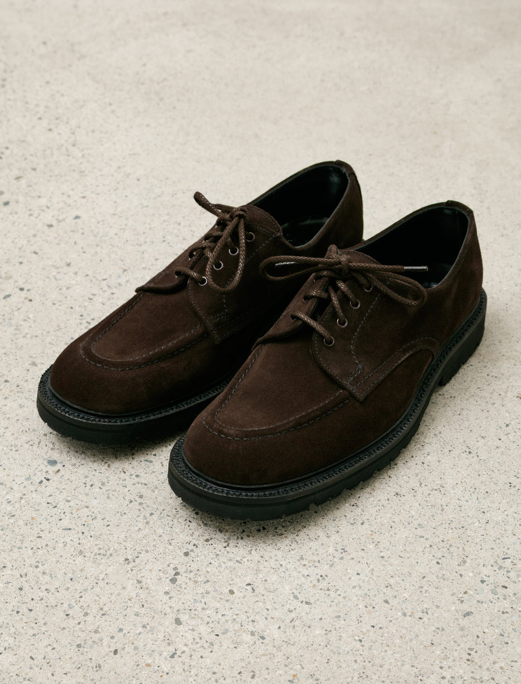 James Coward x Sanders Apron Toe Derby Pinnter Suede – Neighbour