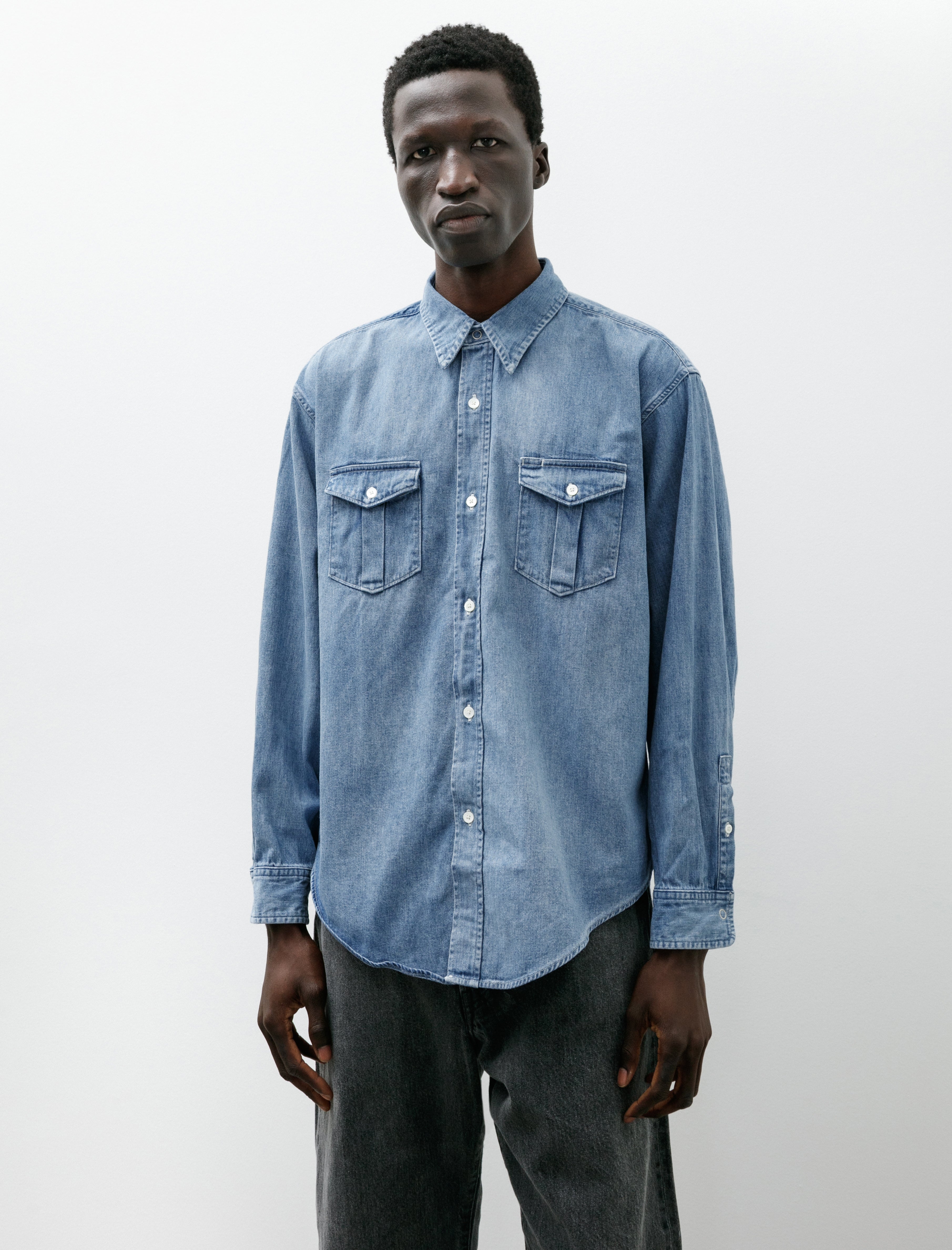 Denim Workaday Shirt Indigo Fade