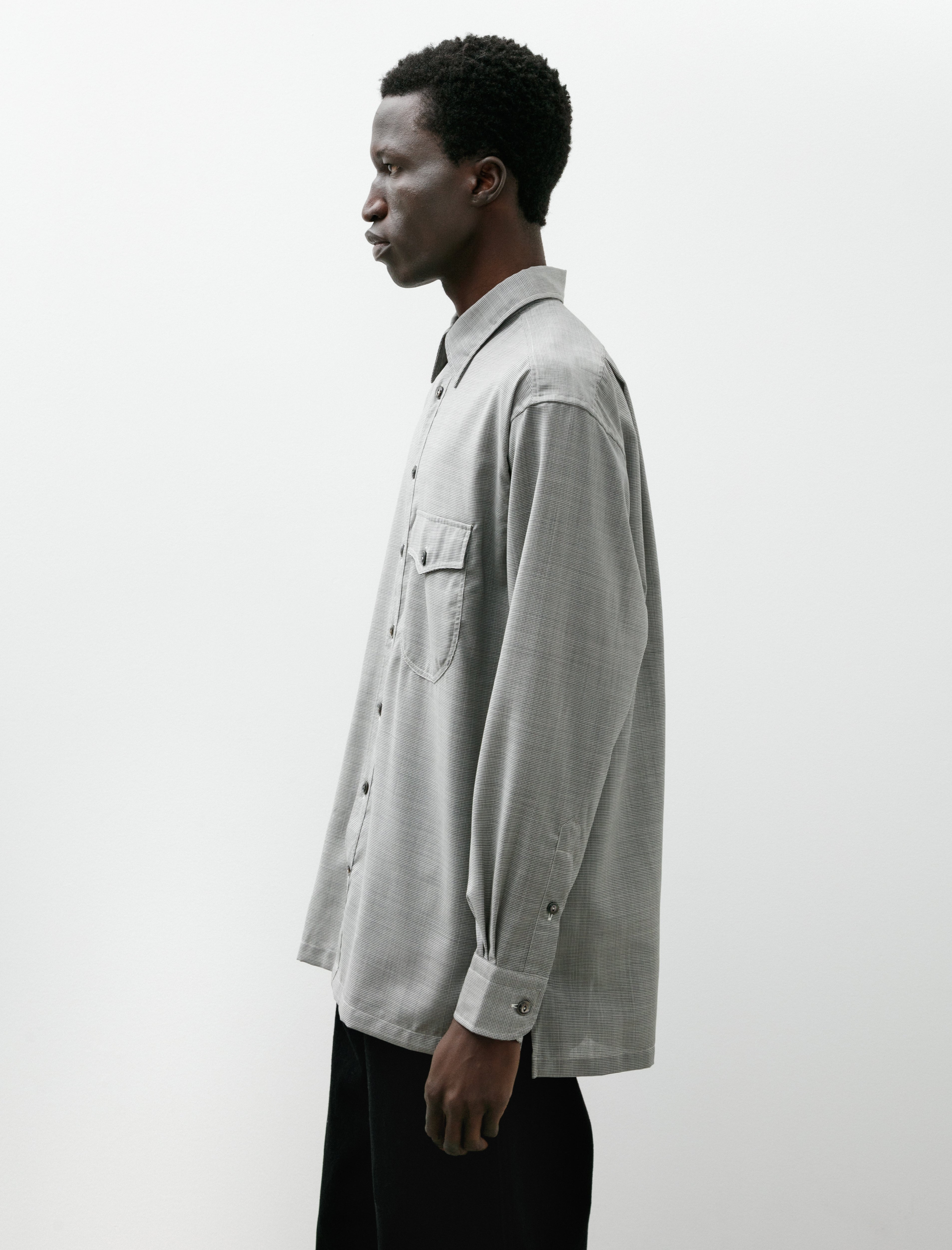 L.E.J Come Up To The Studio Shirt Black/White Puppy Wool