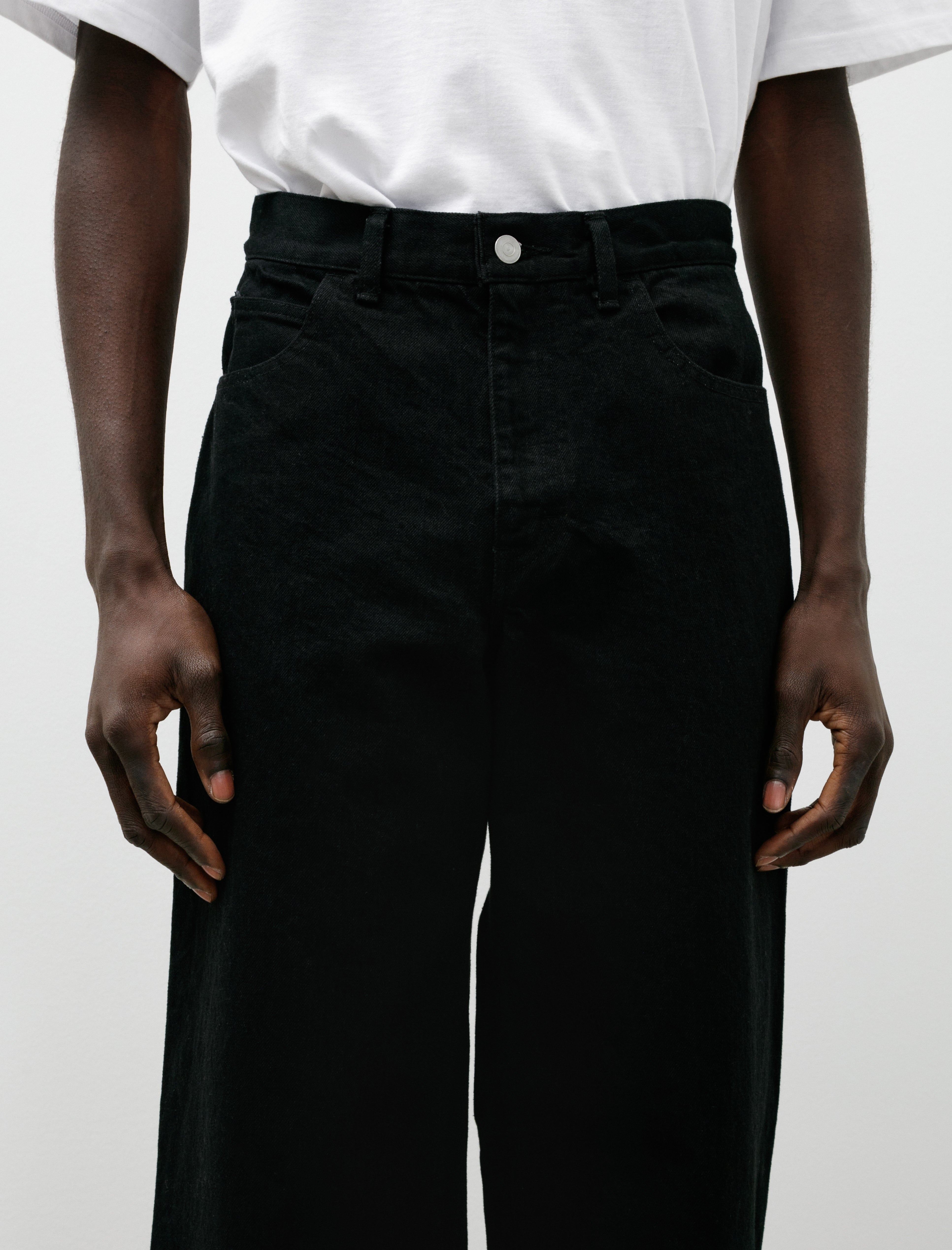 James Coward 5Pkt Jean Black 13.5oz Denim