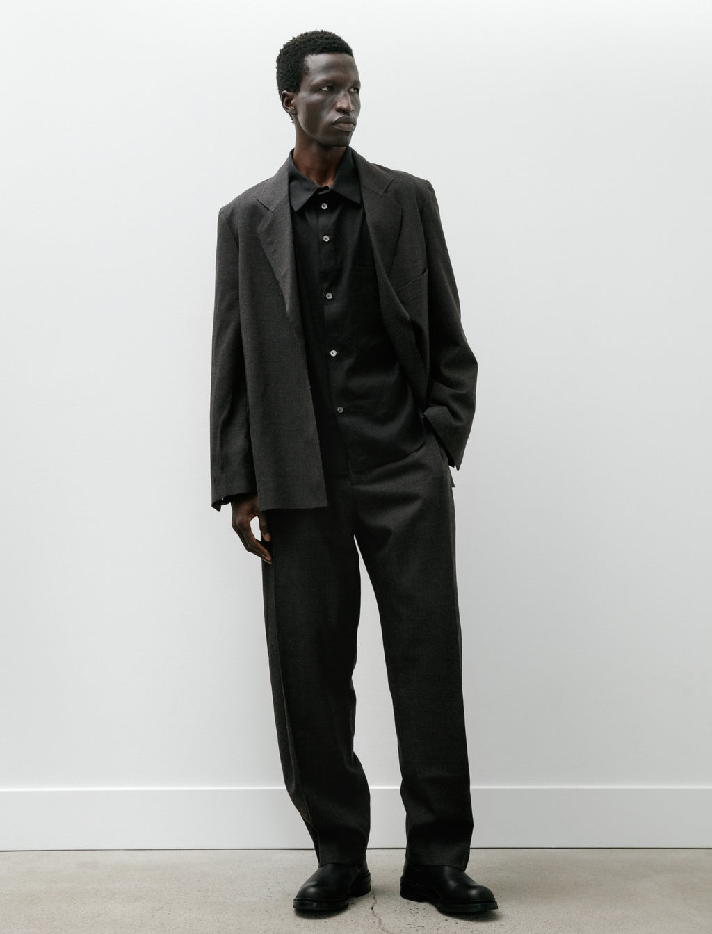 パンツ Lea Boberg TROUSERS BRITISH WOOL /LINEN Lea Boberg LB-3P-DP Trousers Herringbone Wool Brown – Neighbour