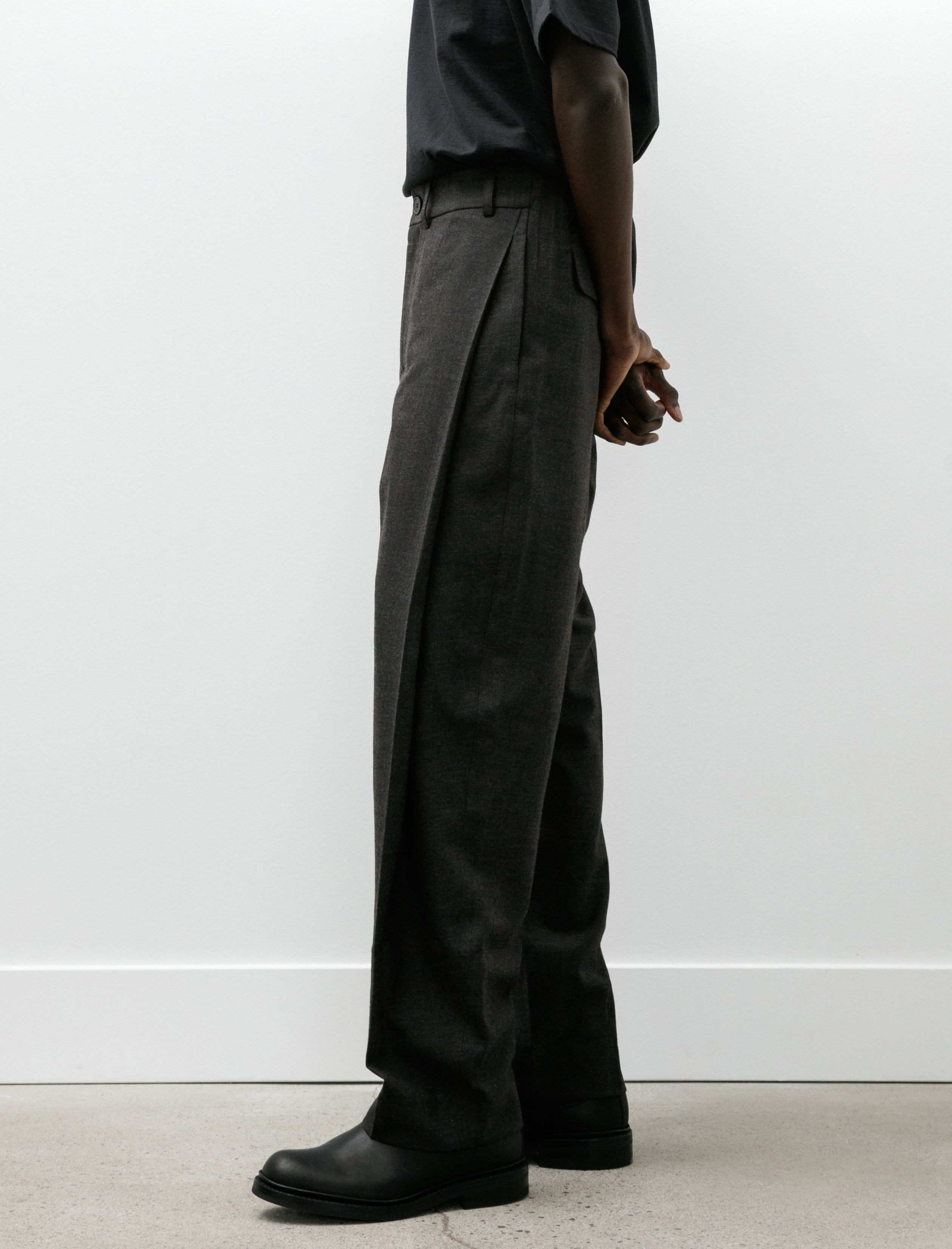 Lea Boberg LB-3P-DP Trousers Herringbone Wool Brown