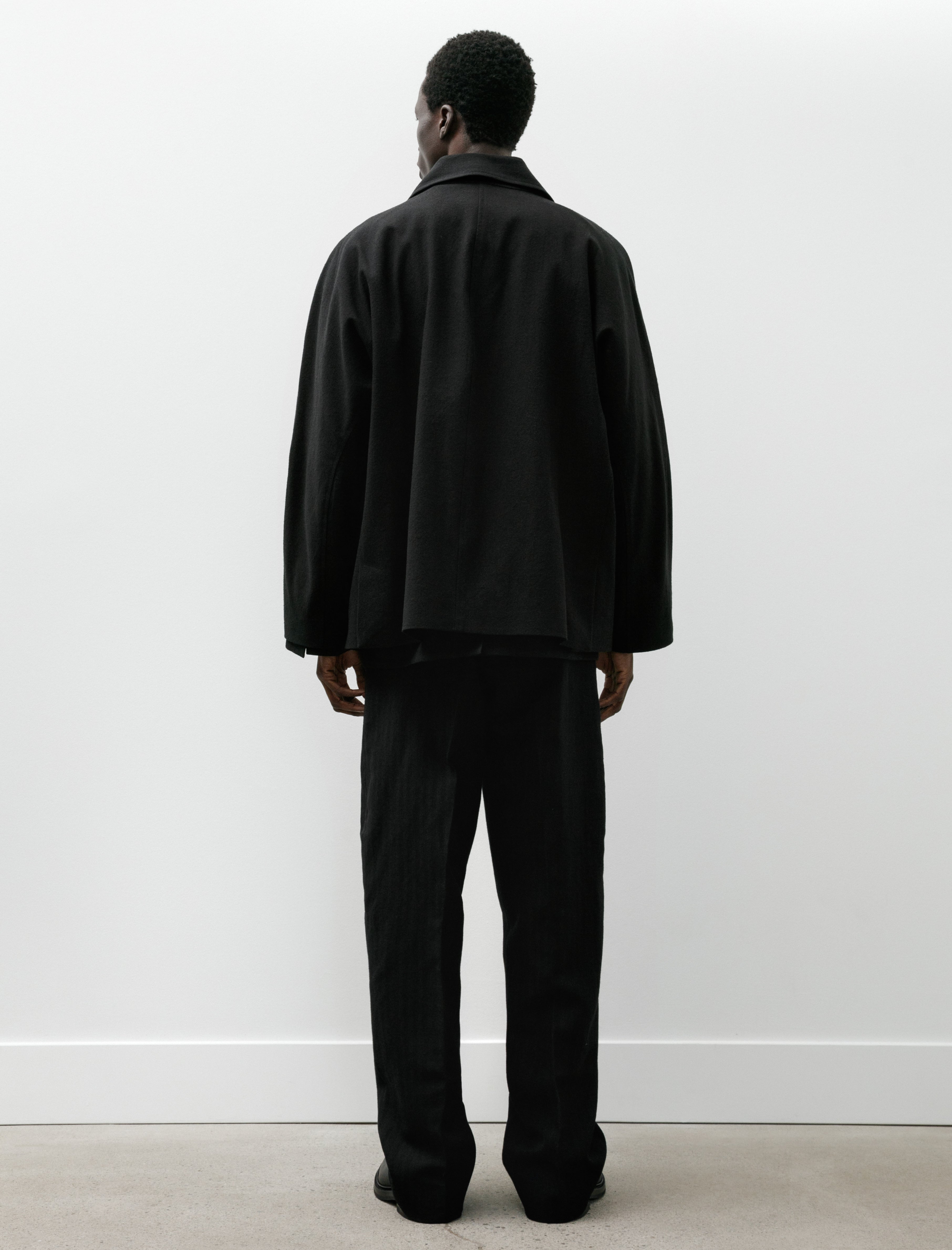 Lea Boberg LB-4G Flap Pocket Trousers Herringbone Black