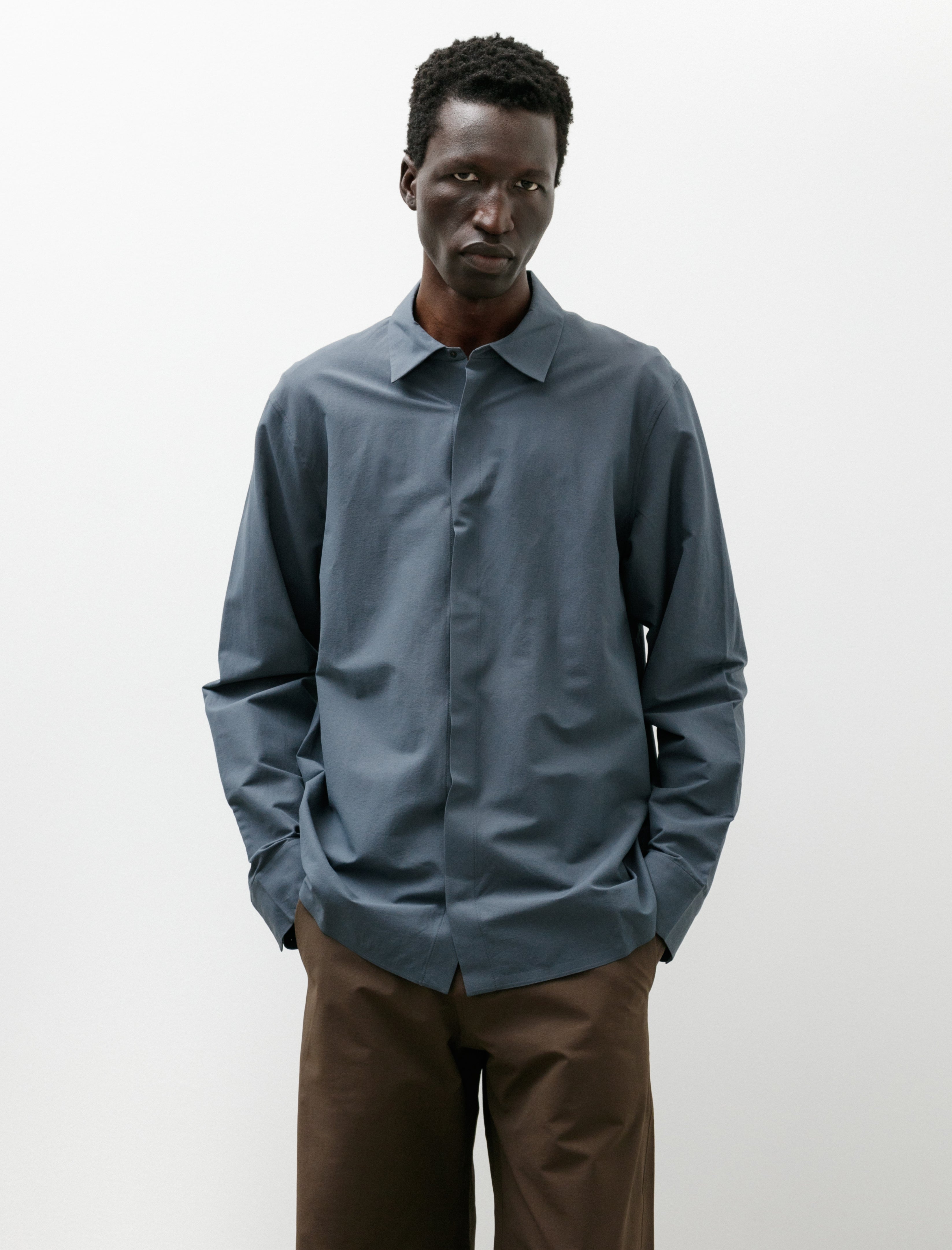 Veilance Stema LS Shirt Neptune