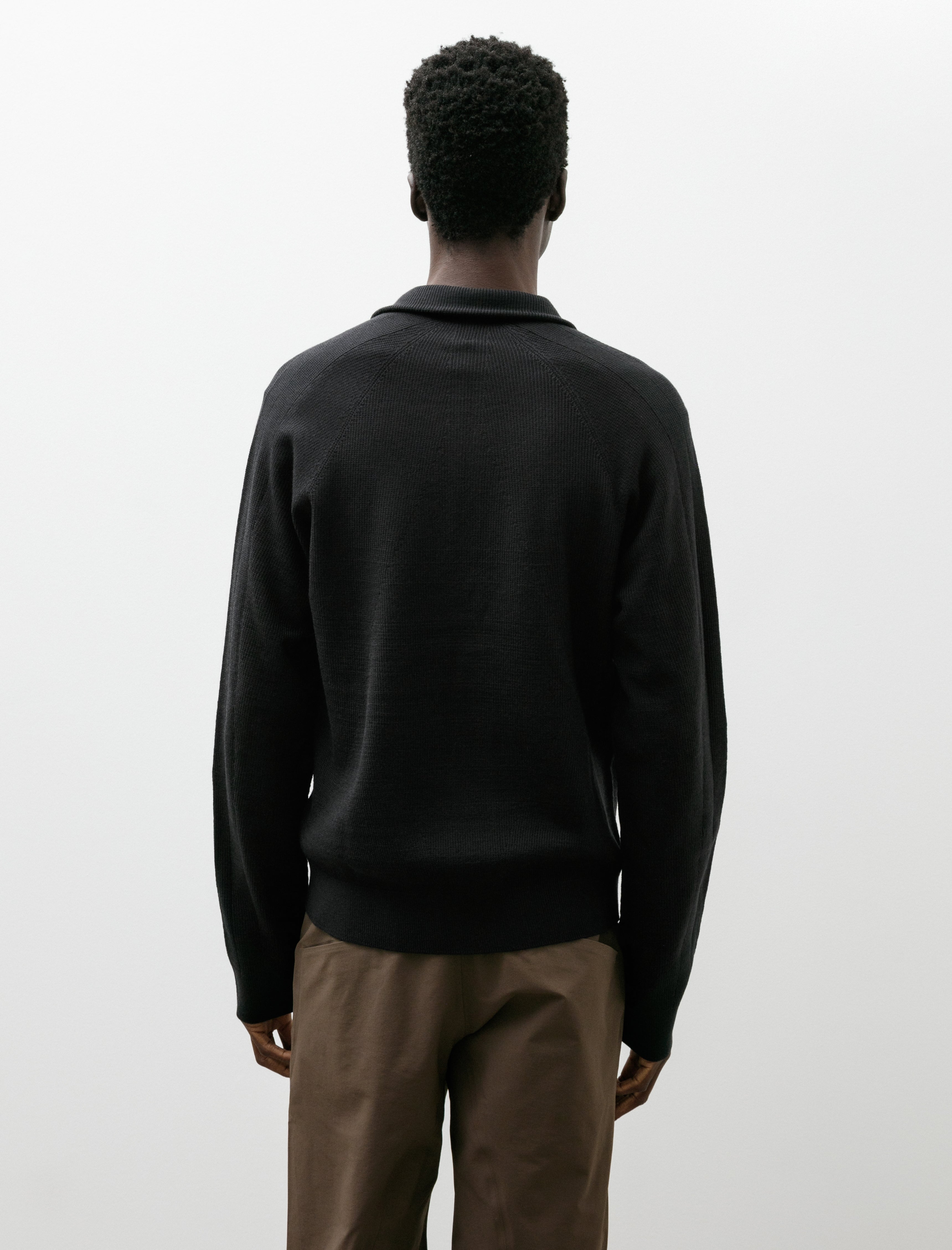 Veilance Conic Wool Half Zip Black