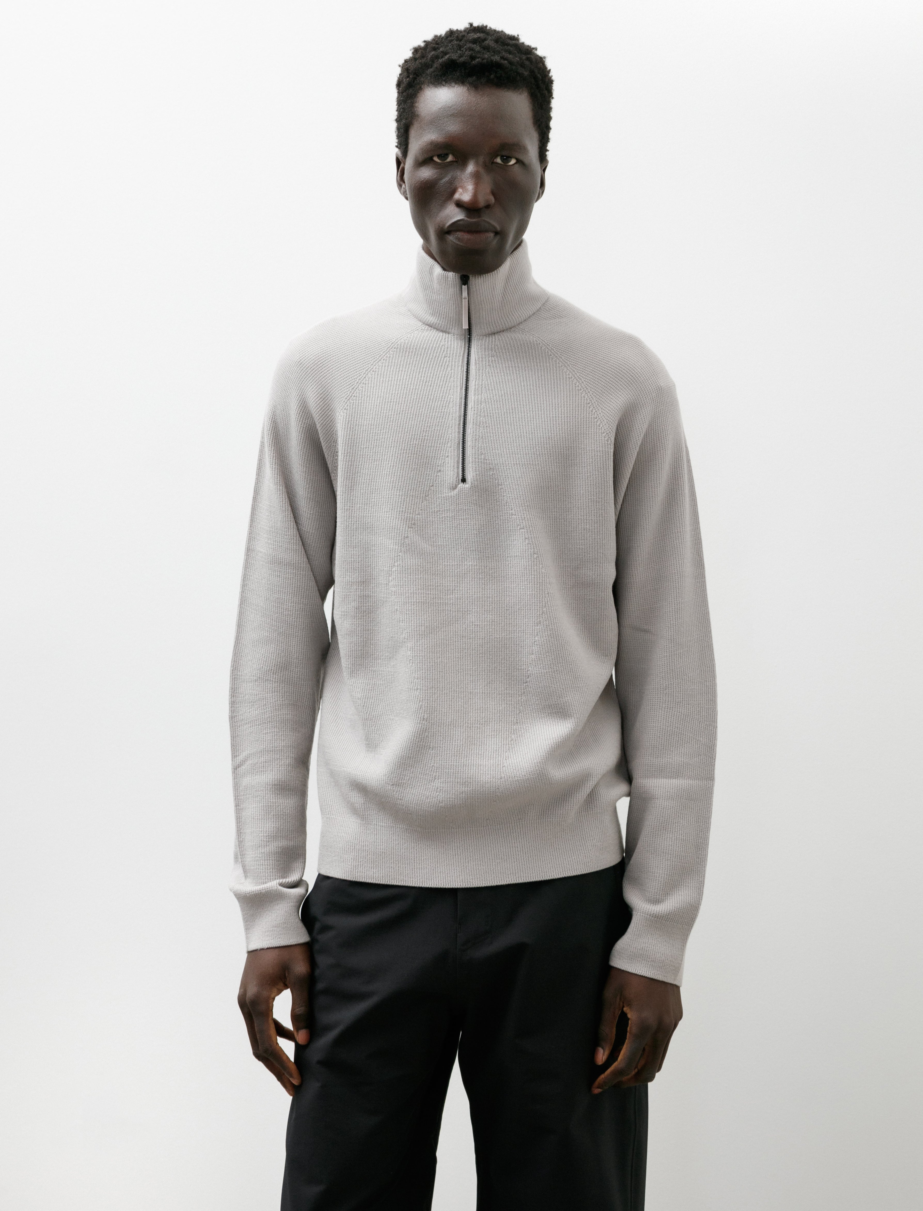 Veilance Conic Wool Half Zip Silkstone