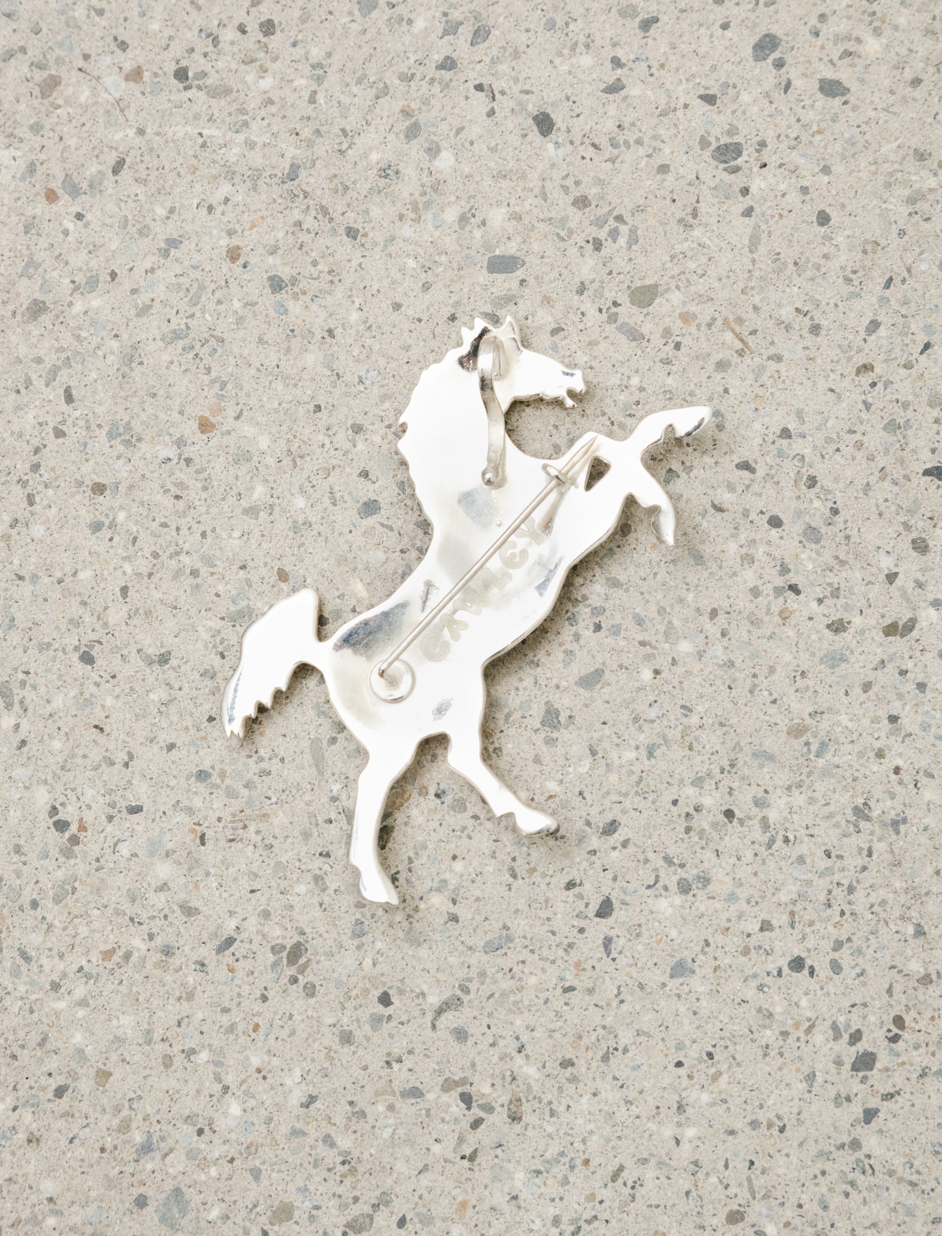 Giddy Up Pin Silver