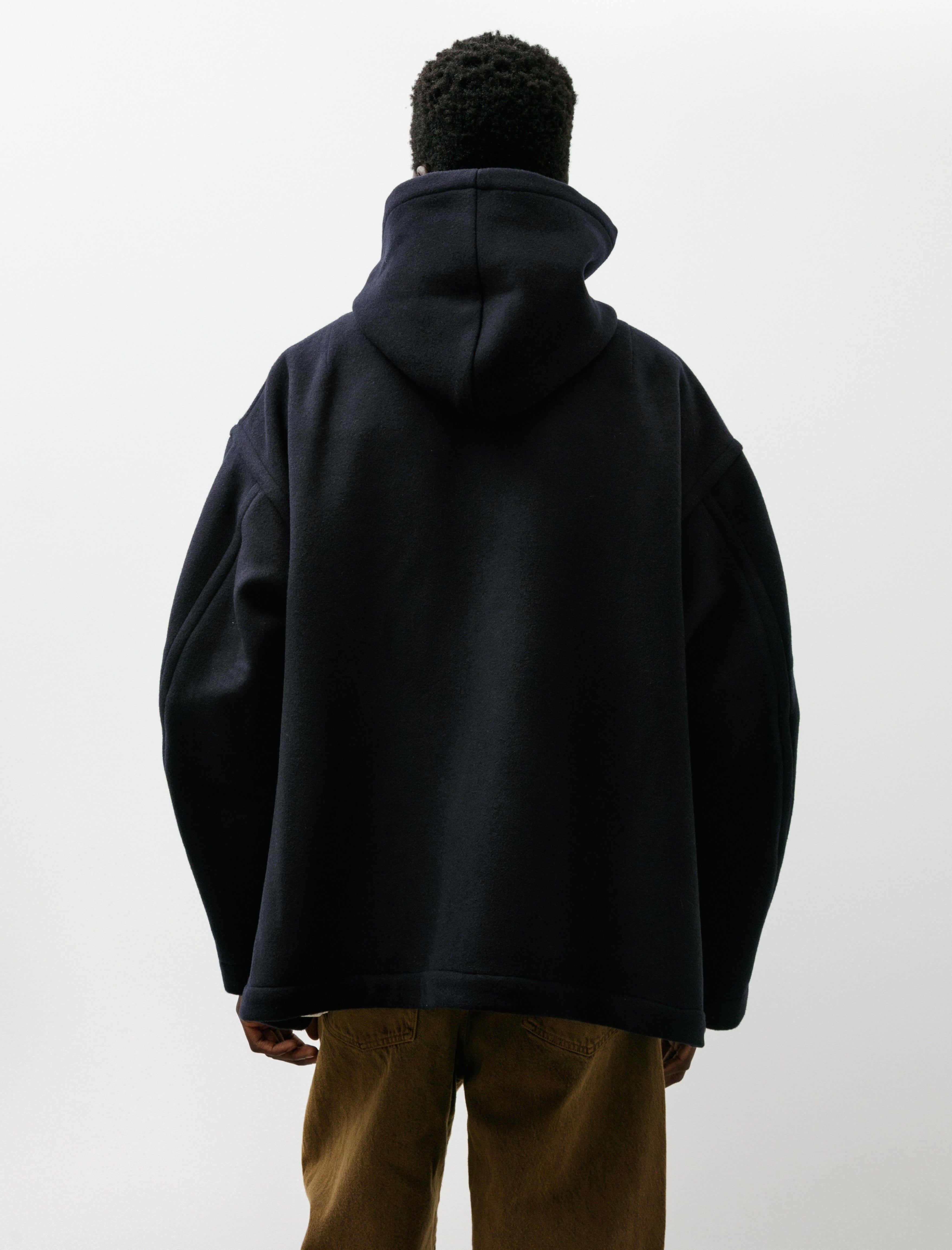 Sono Pablo Parka Short Recycled Wool Navy