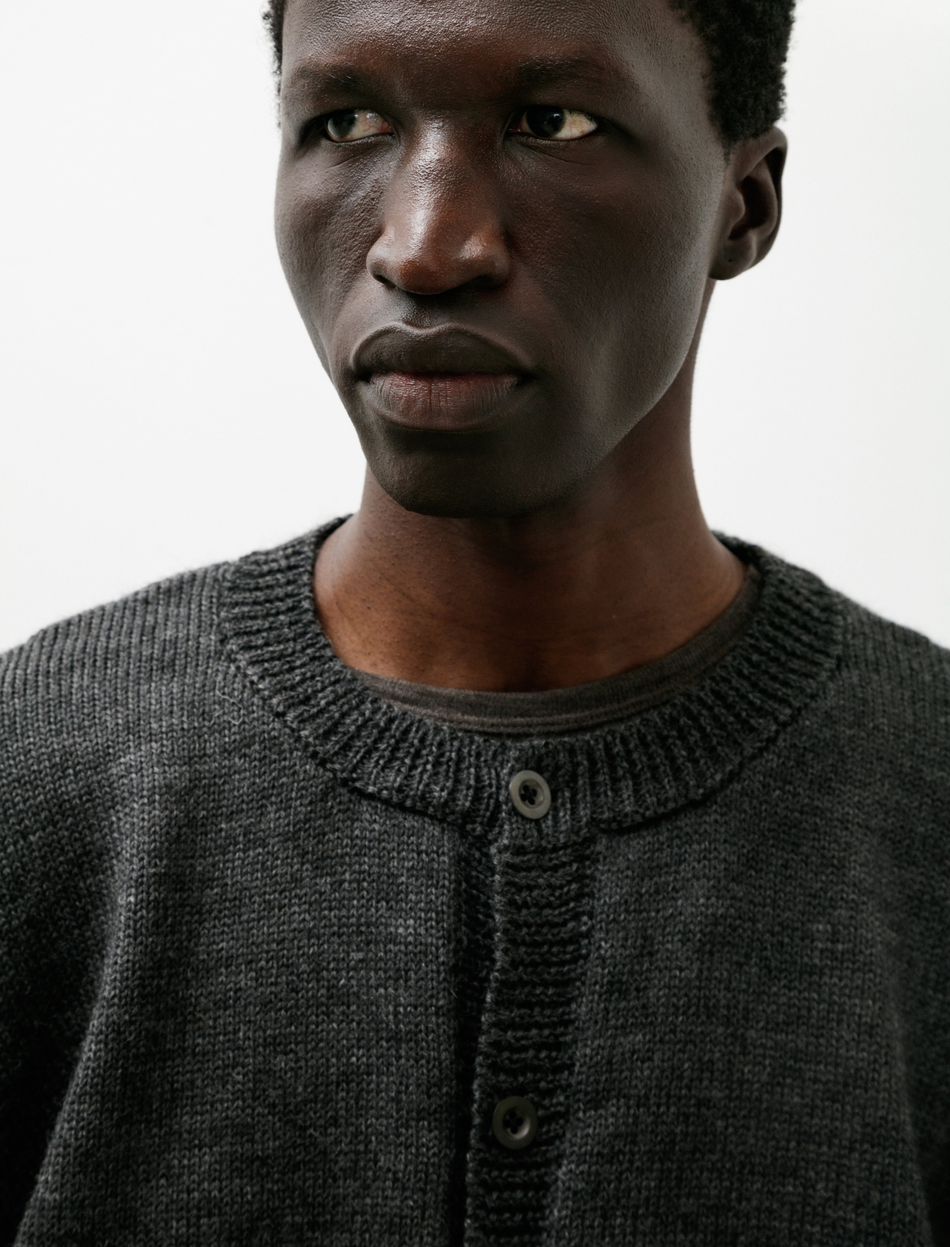 Sono Caspa Cardigan Alpaca Wool Charcoal