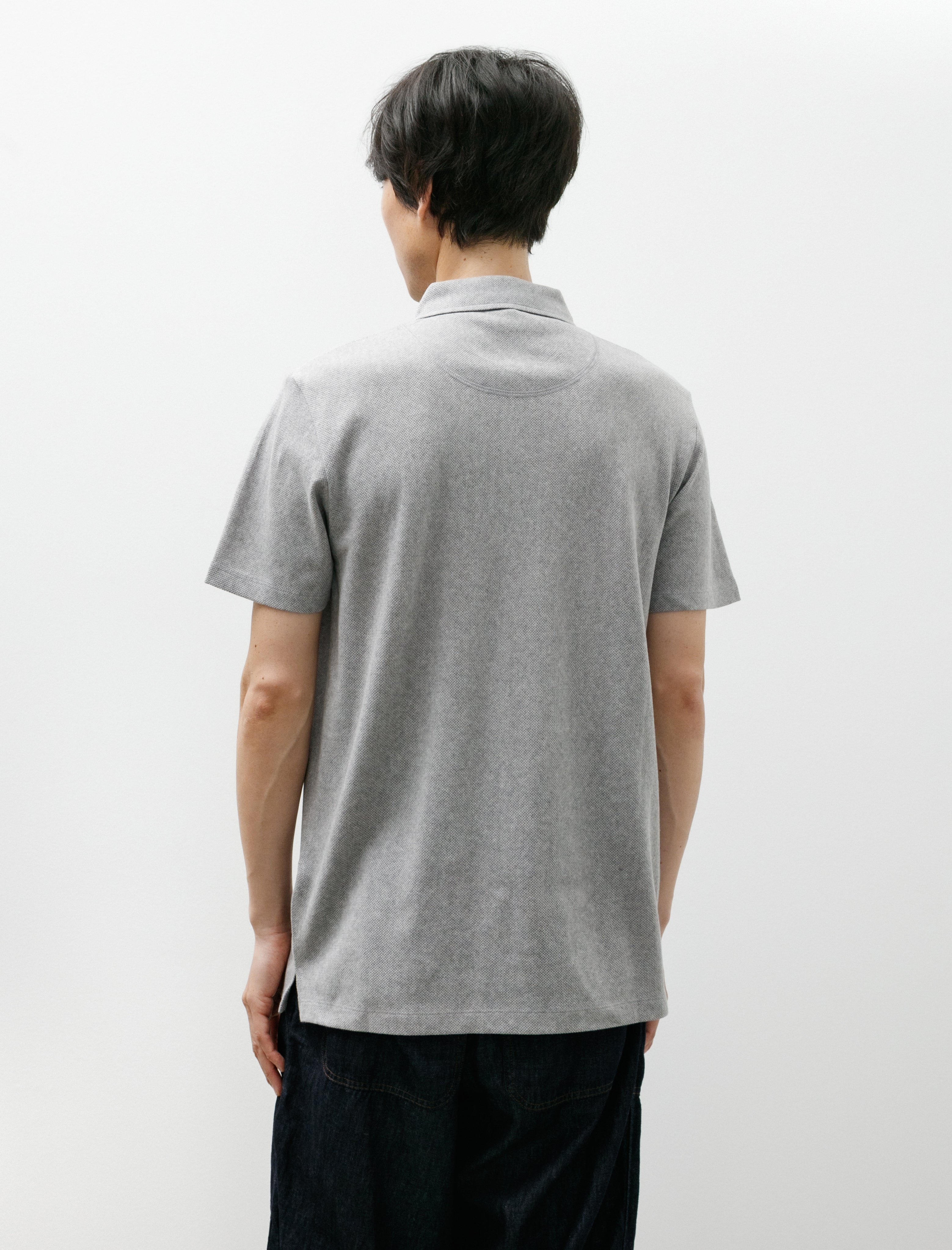 Sunspel Riviera Polo Grey Melange