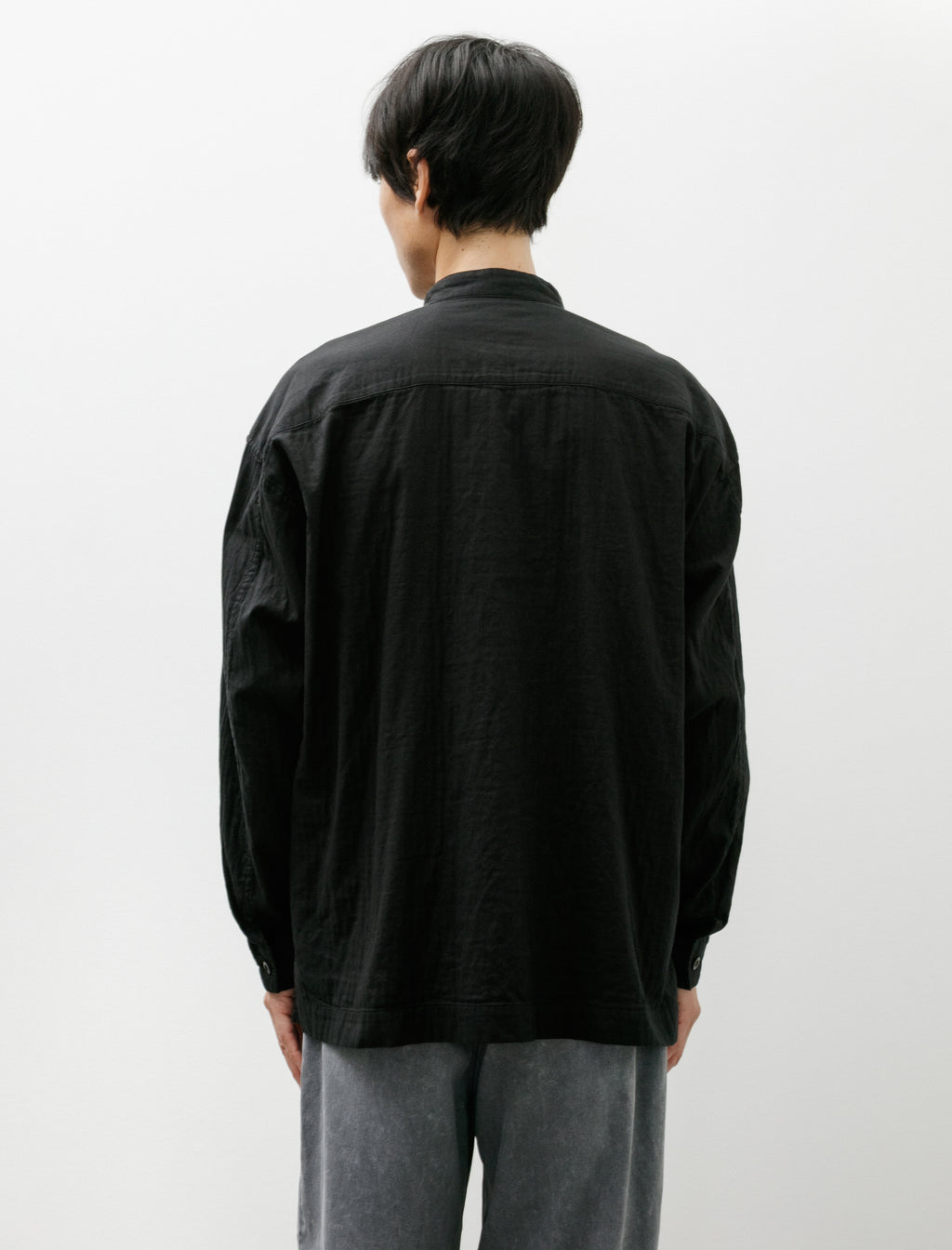 Issey Miyake Double Face Cotton Shirt Black – Neighbour