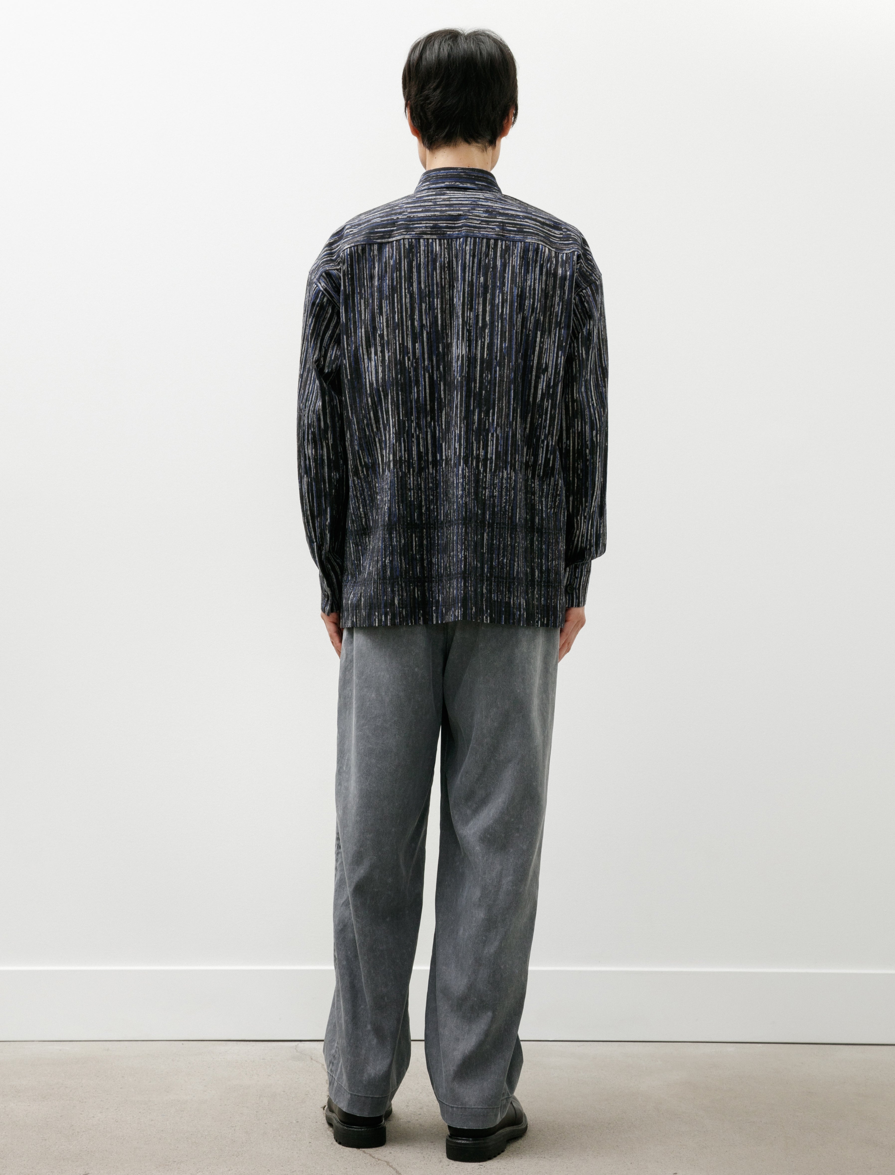 IM Mens Curviness Shirt Pigment Print Charcoal Grey