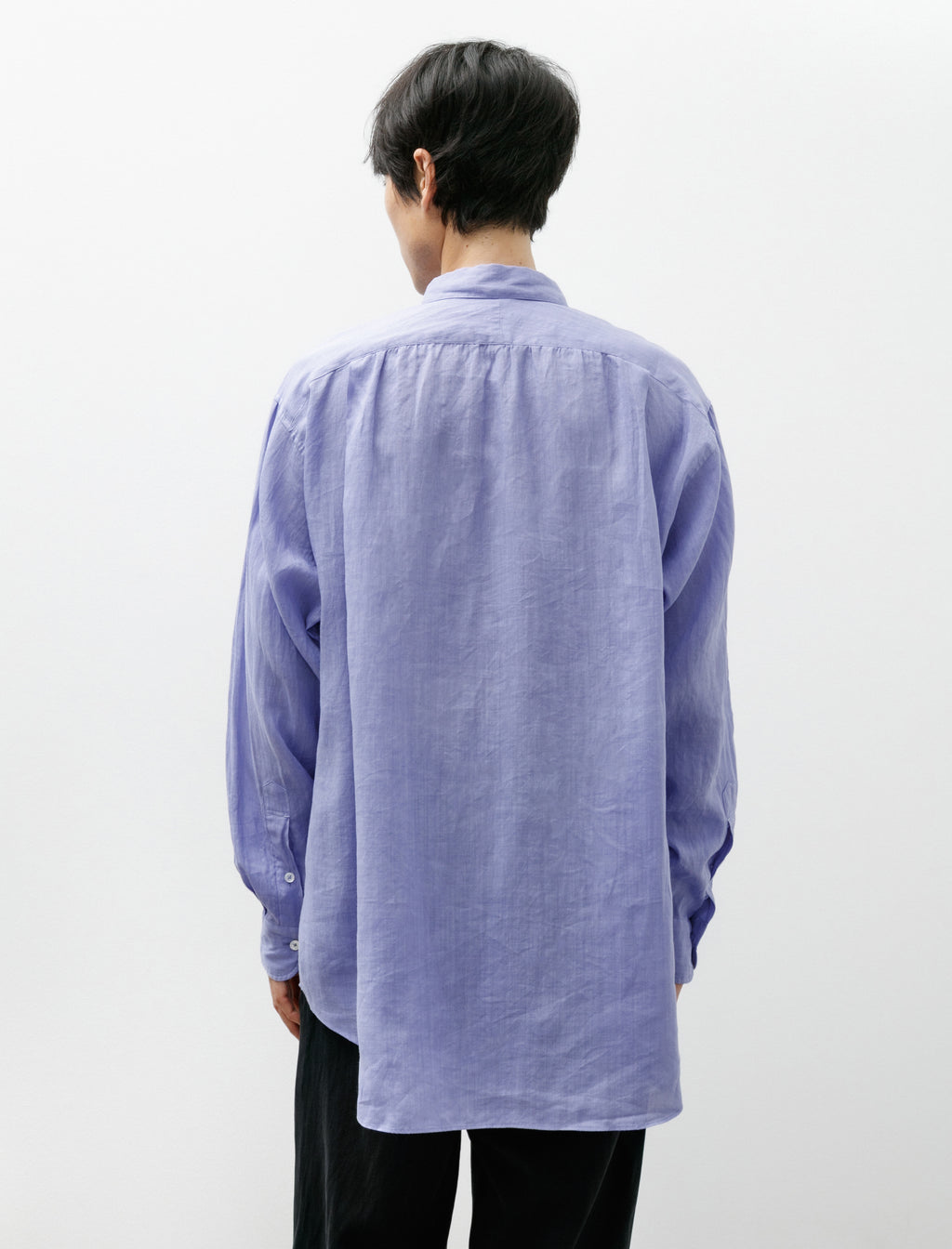 【MAATEE&SONS】SHORT POINT RAMIE SHIRTS Maatee and Sons Short Point Ramie Shirt Blueberry – Neighbour