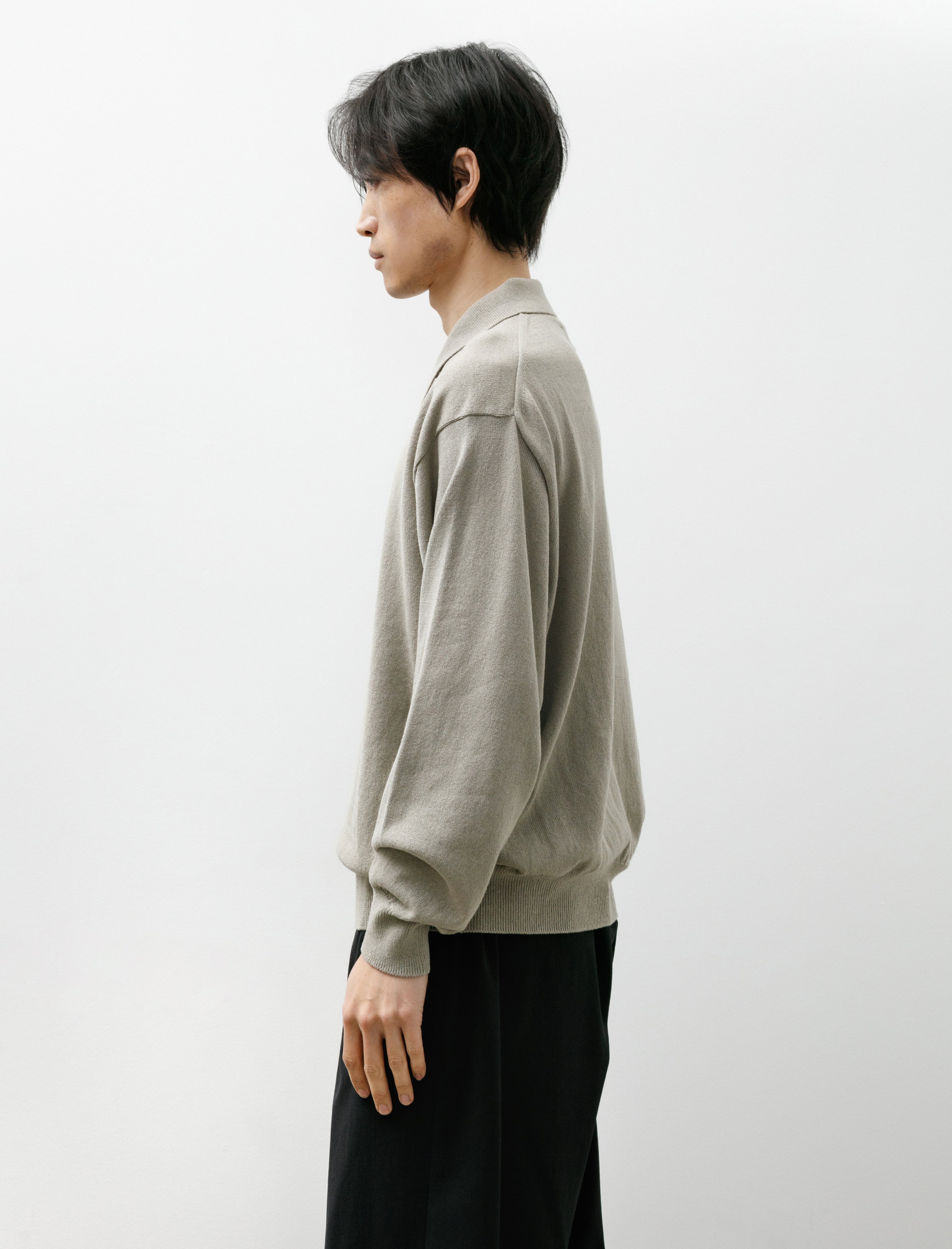 Yoko Sakamoto Knit Polo Beige