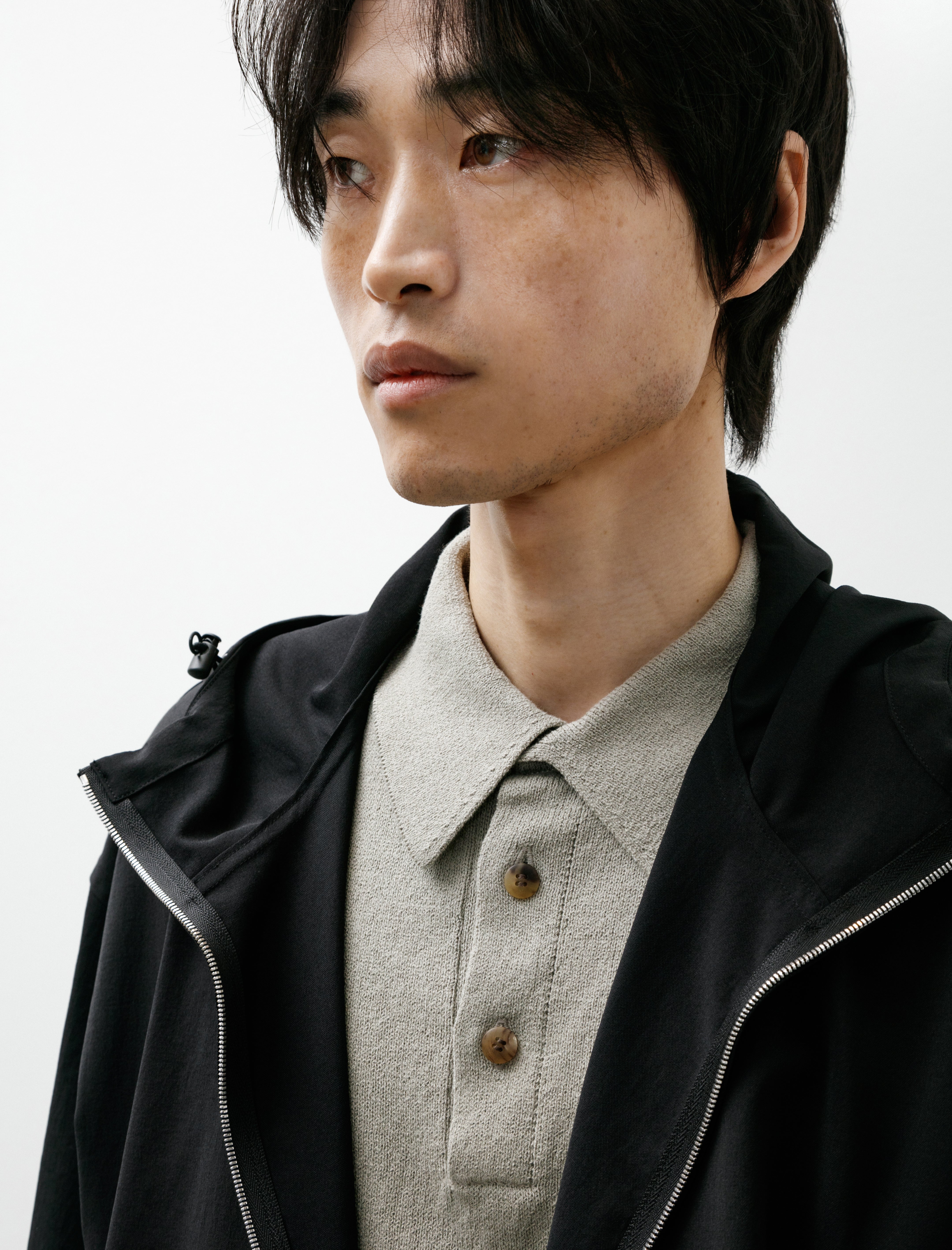 Yoko Sakamoto Hooded Blouson Black