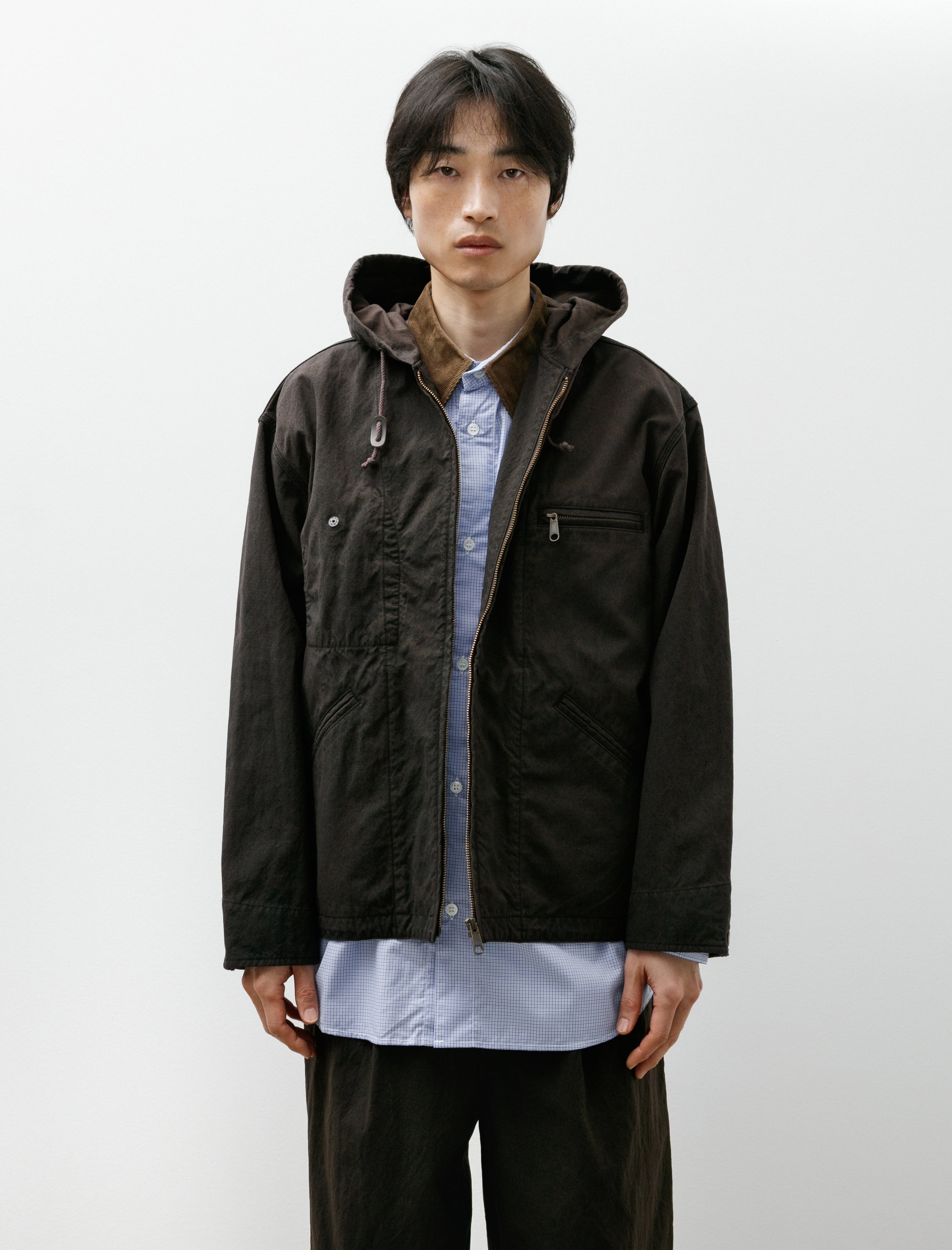 Comme des Garçons Nylon Parka Brown