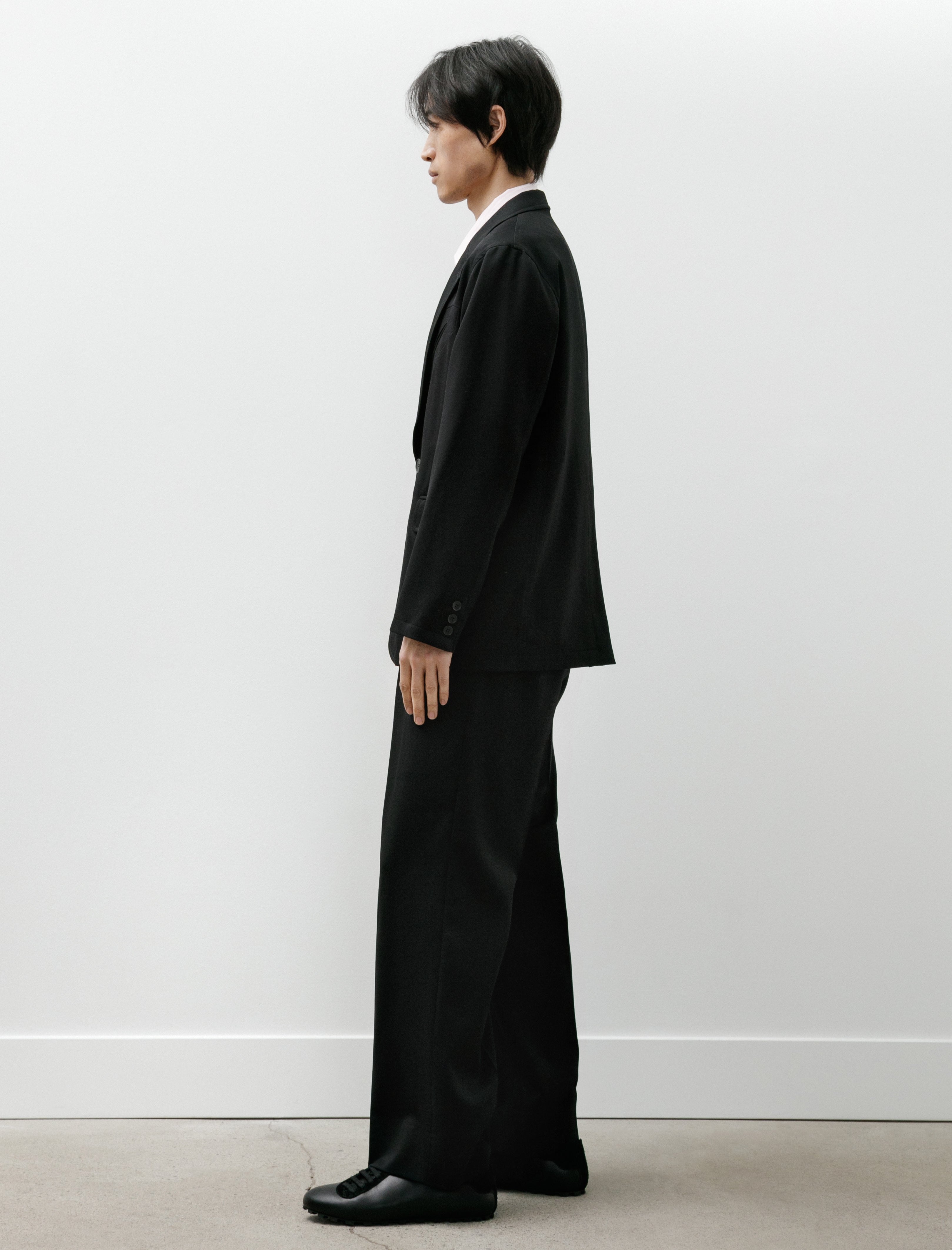 Sire Pleated Tailored Pants Black Suiting