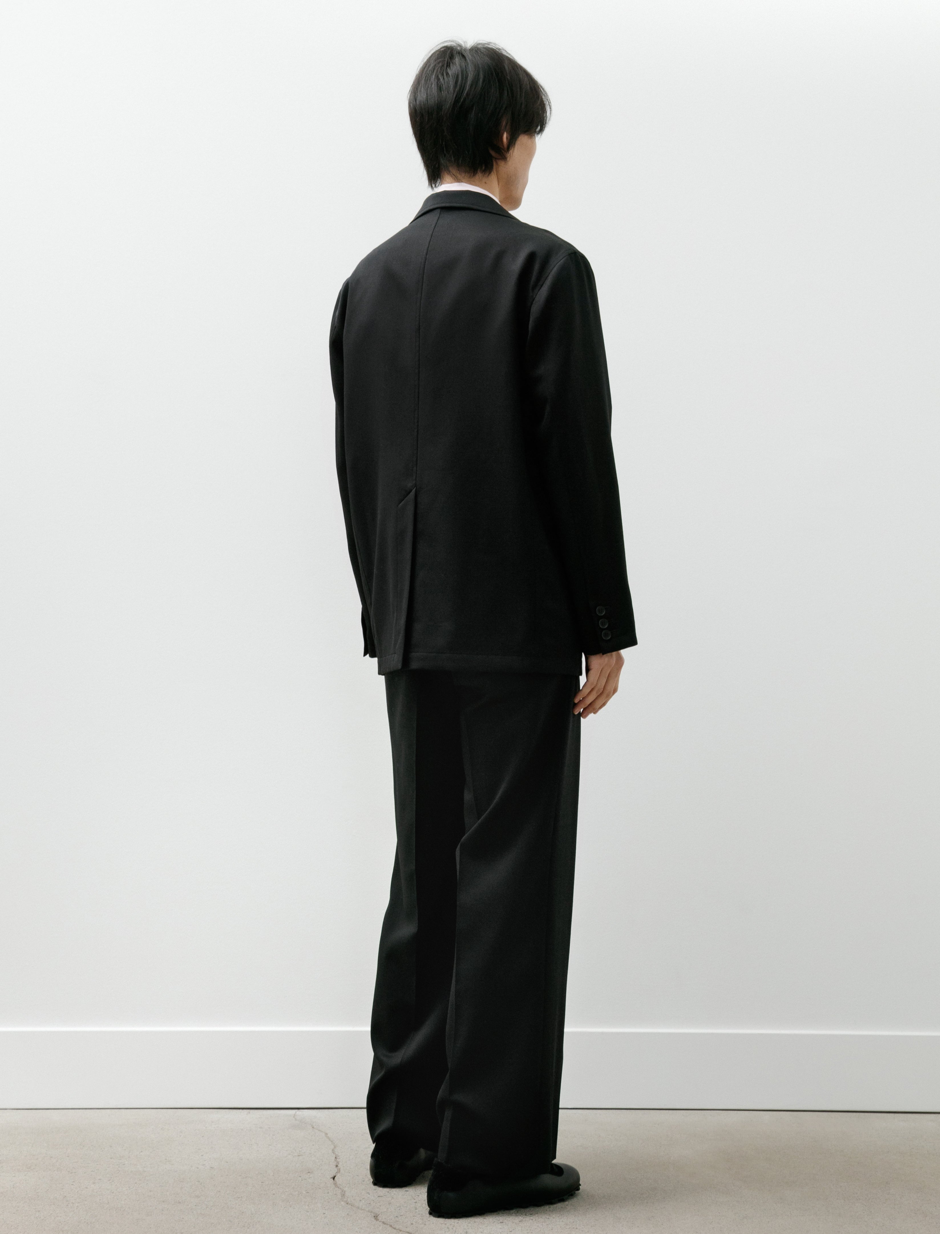 Sire Pleated Tailored Pants Black Suiting