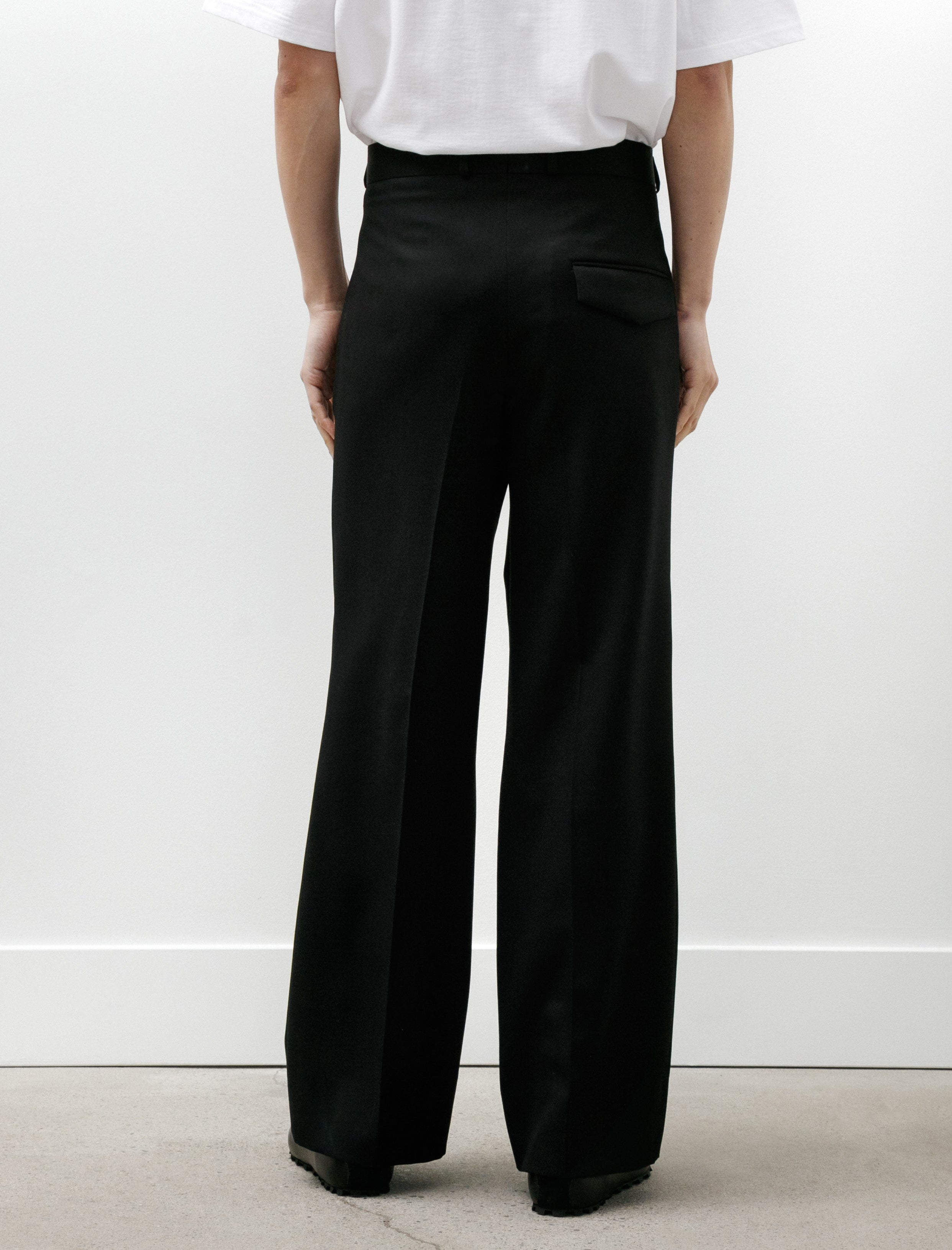 Sire Pleated Tailored Pants Black Suiting