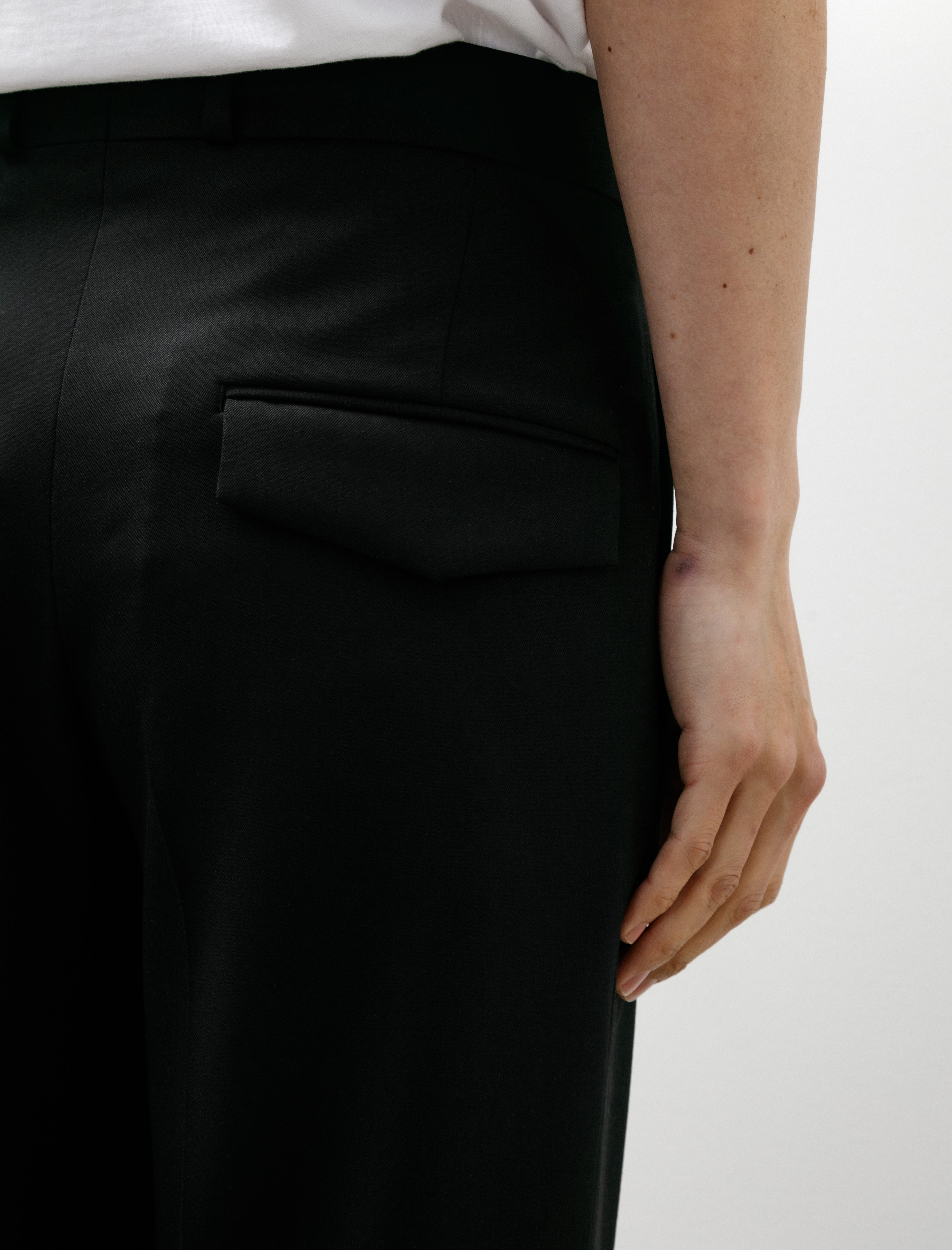 Sire Pleated Tailored Pants Black Suiting