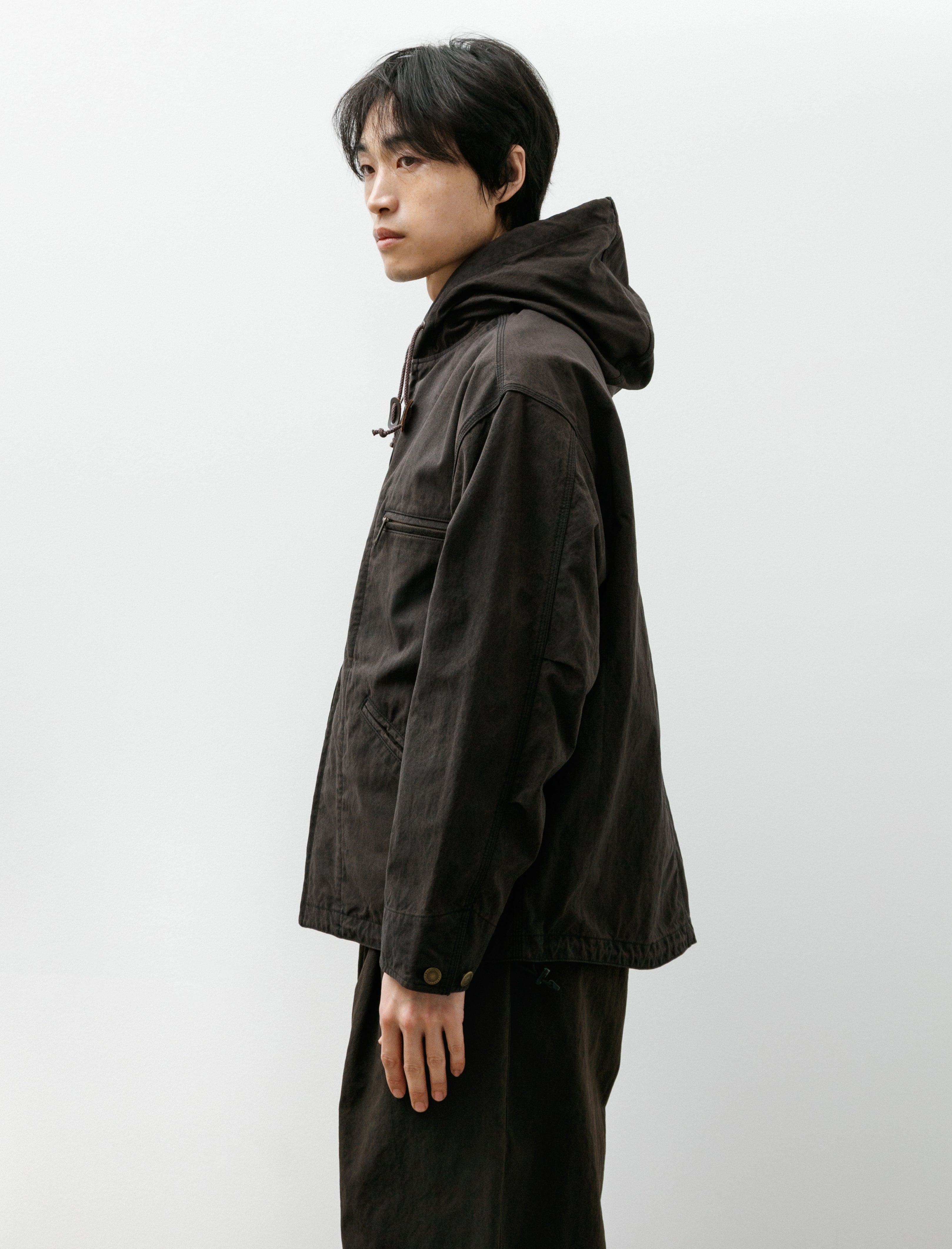Comme des Garçons Nylon Parka Brown