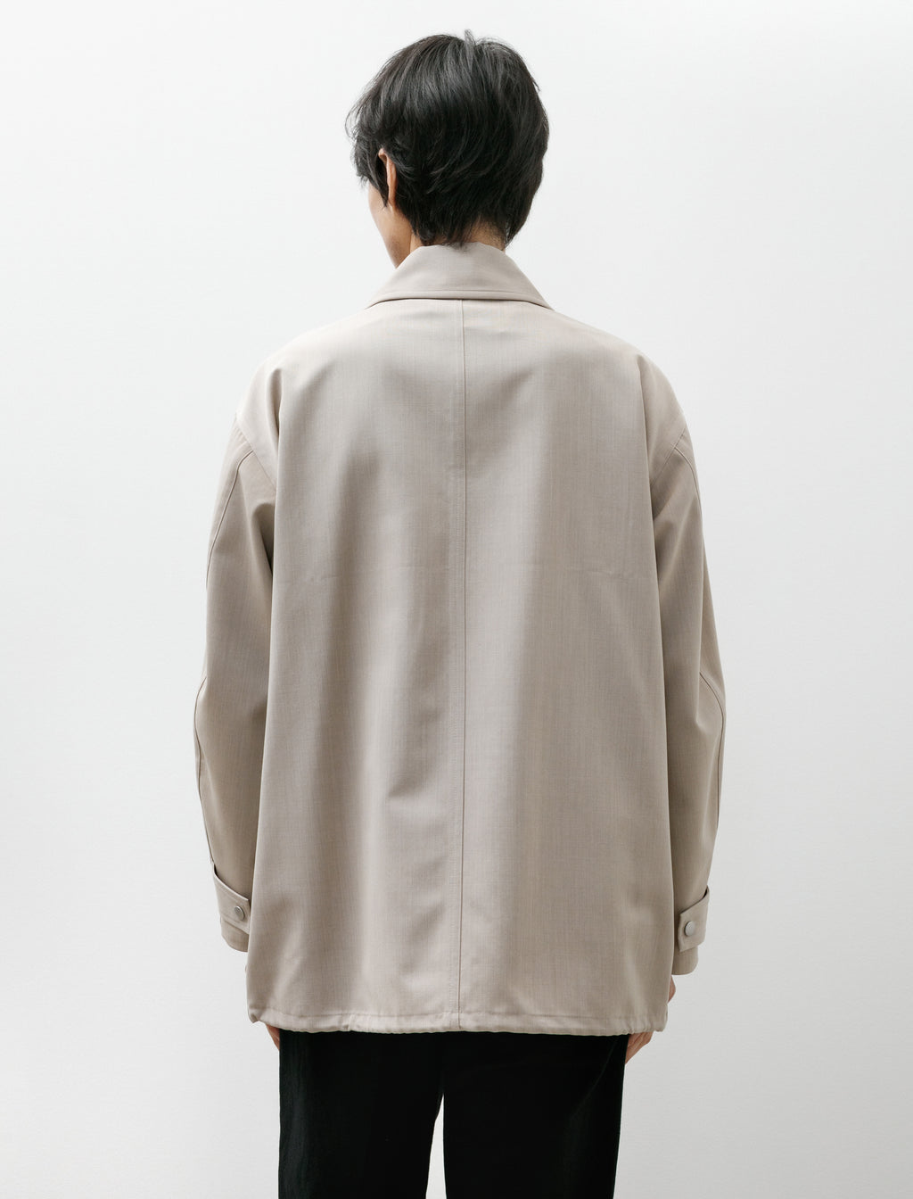Auralee Wool Max Canvas Blouson Top Grey Beige – Neighbour