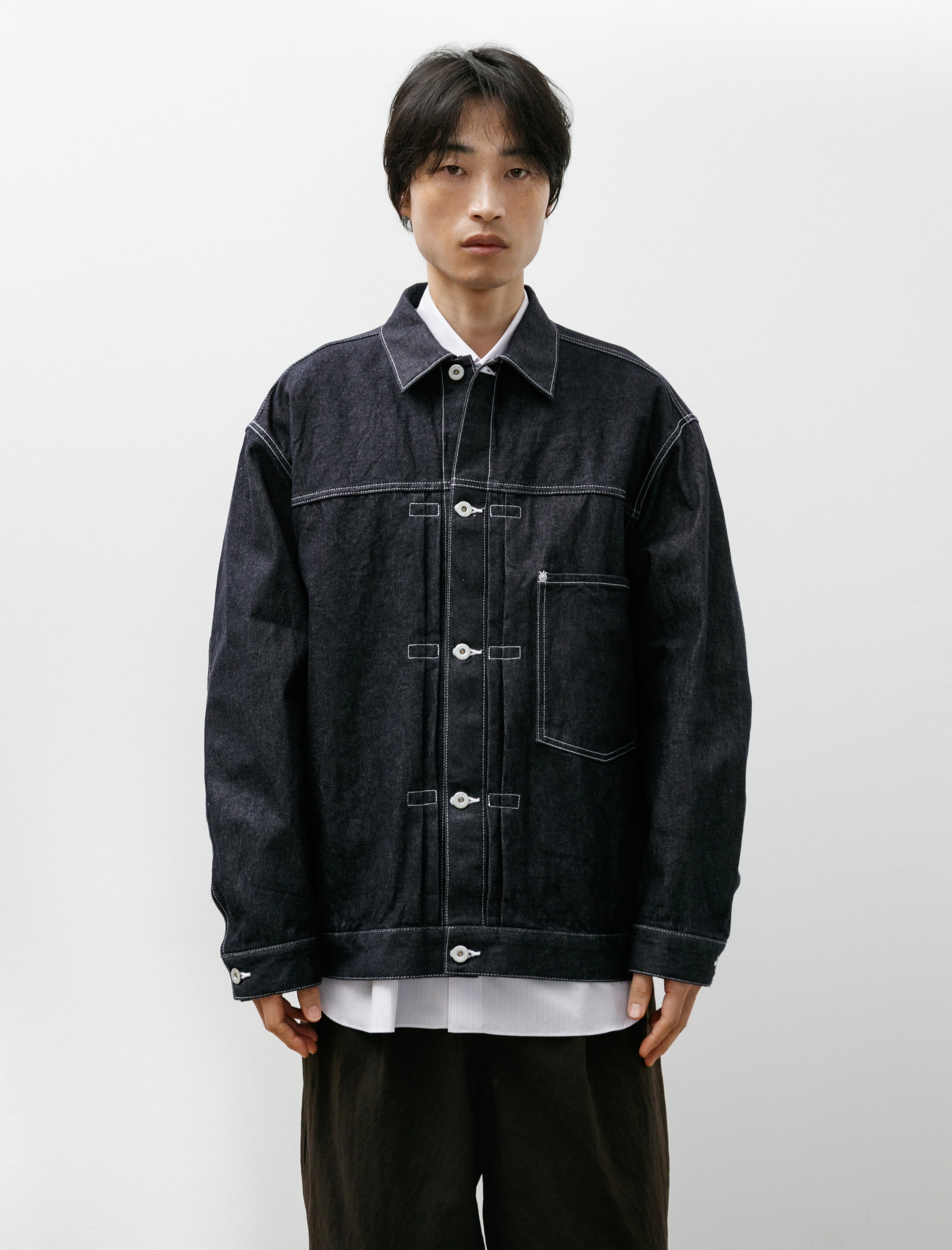 Comme des Garçons Homme Denim Patch Pocket Jacket Indigo