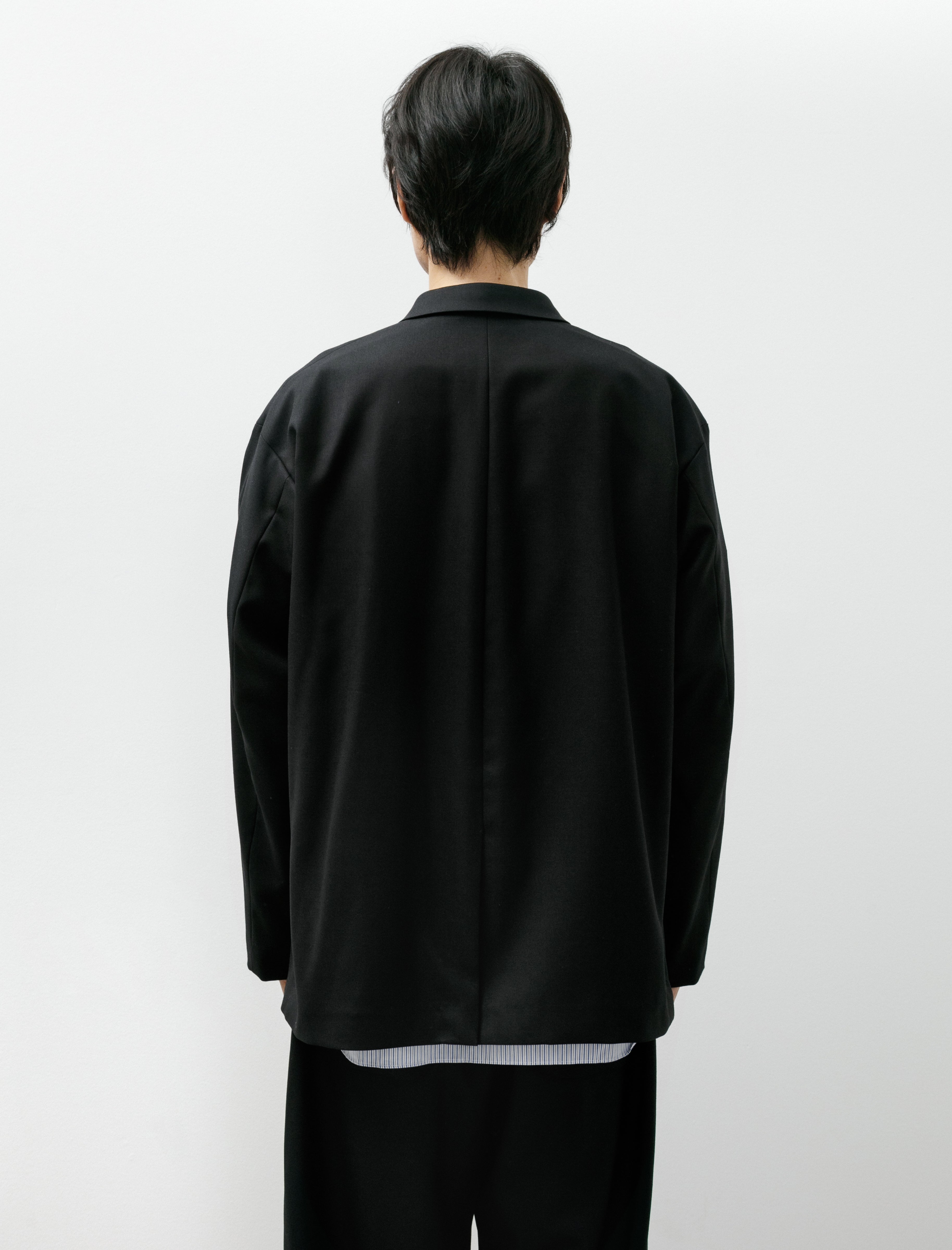 Comme des Garçons Homme Wool Patch Pocket Blazer Black