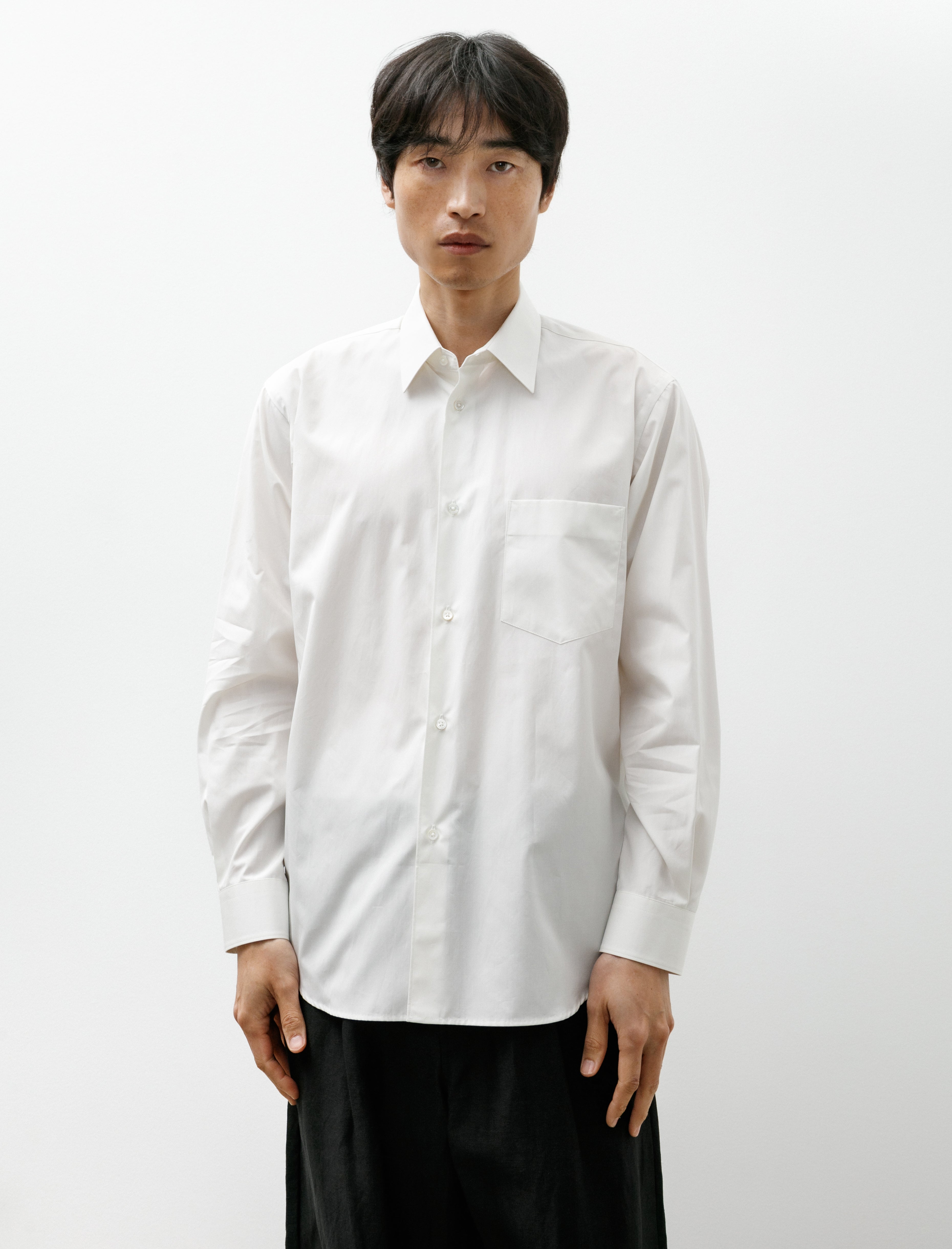 Graphpaper Alumo for GP Regular Collar Shirt Pearl White