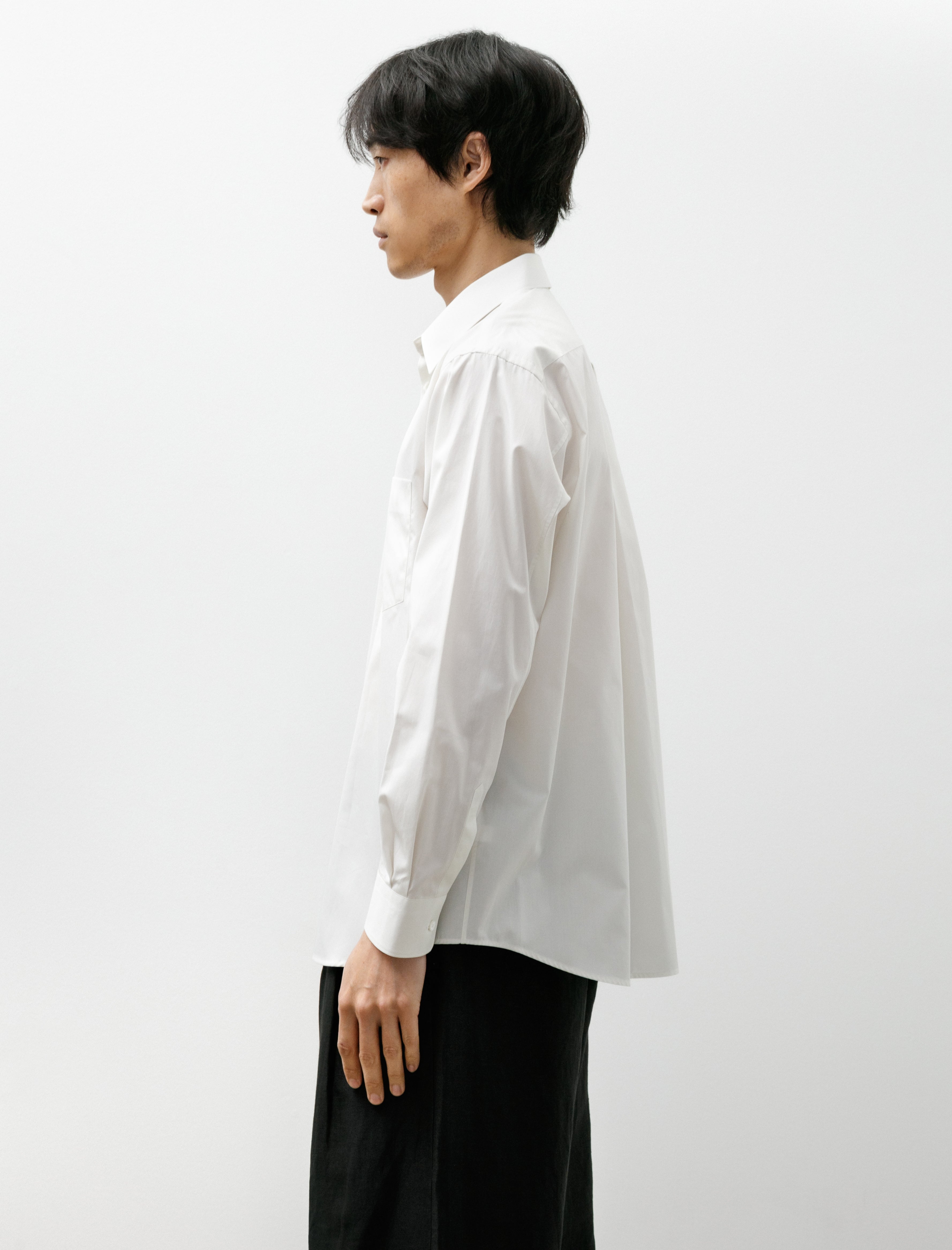 Graphpaper Alumo for GP Regular Collar Shirt Pearl White