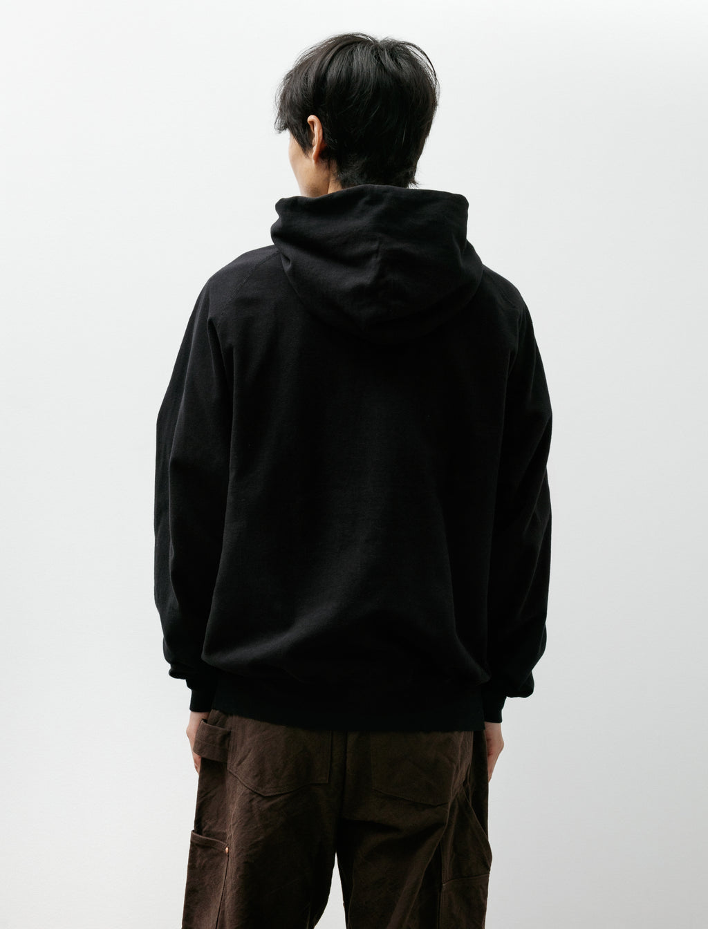 Comoli LW Cotton Fleece Zip Hoodie Black – Neighbour
