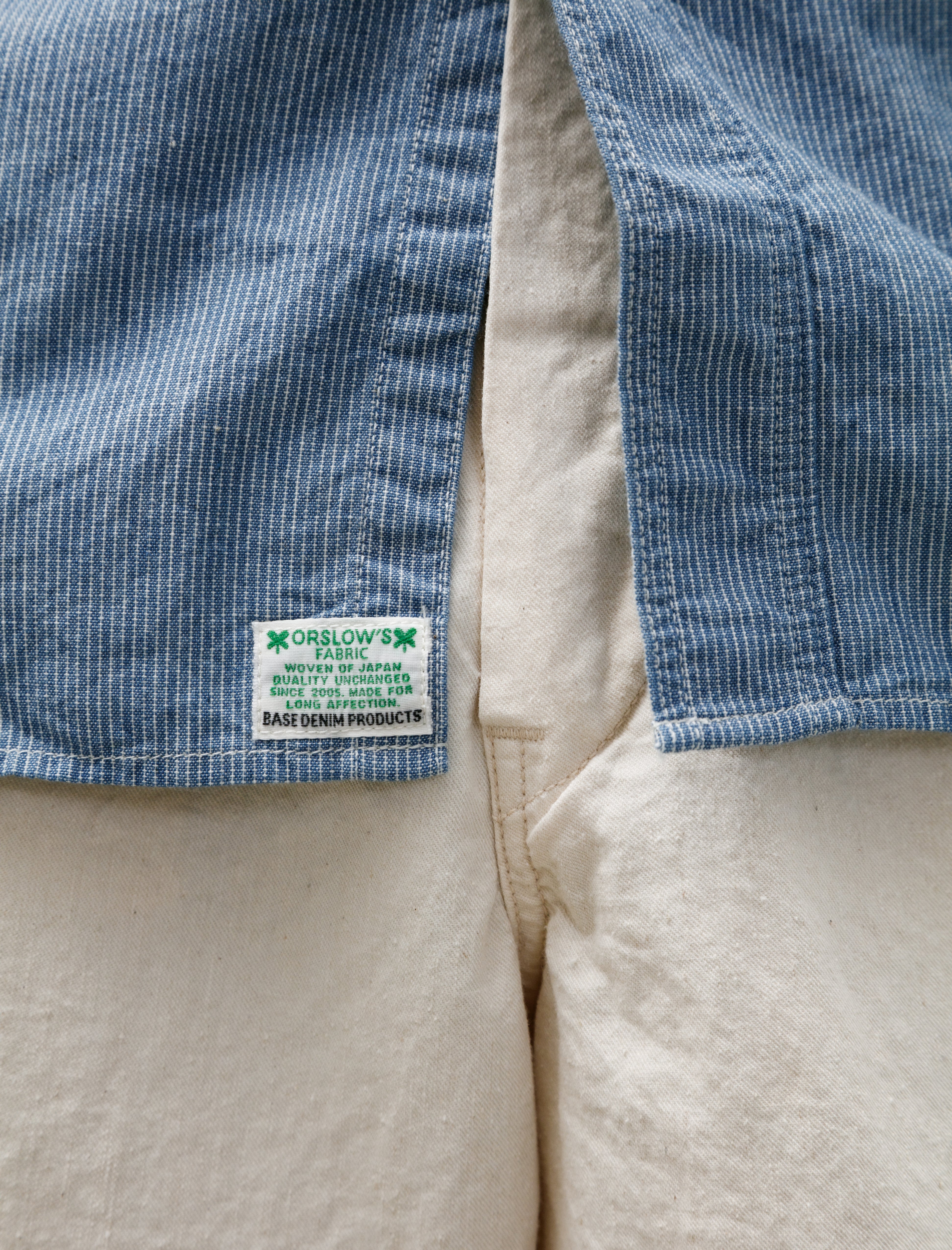 OrSlow Relaxed Fit Chambray Work Shirt Hickory