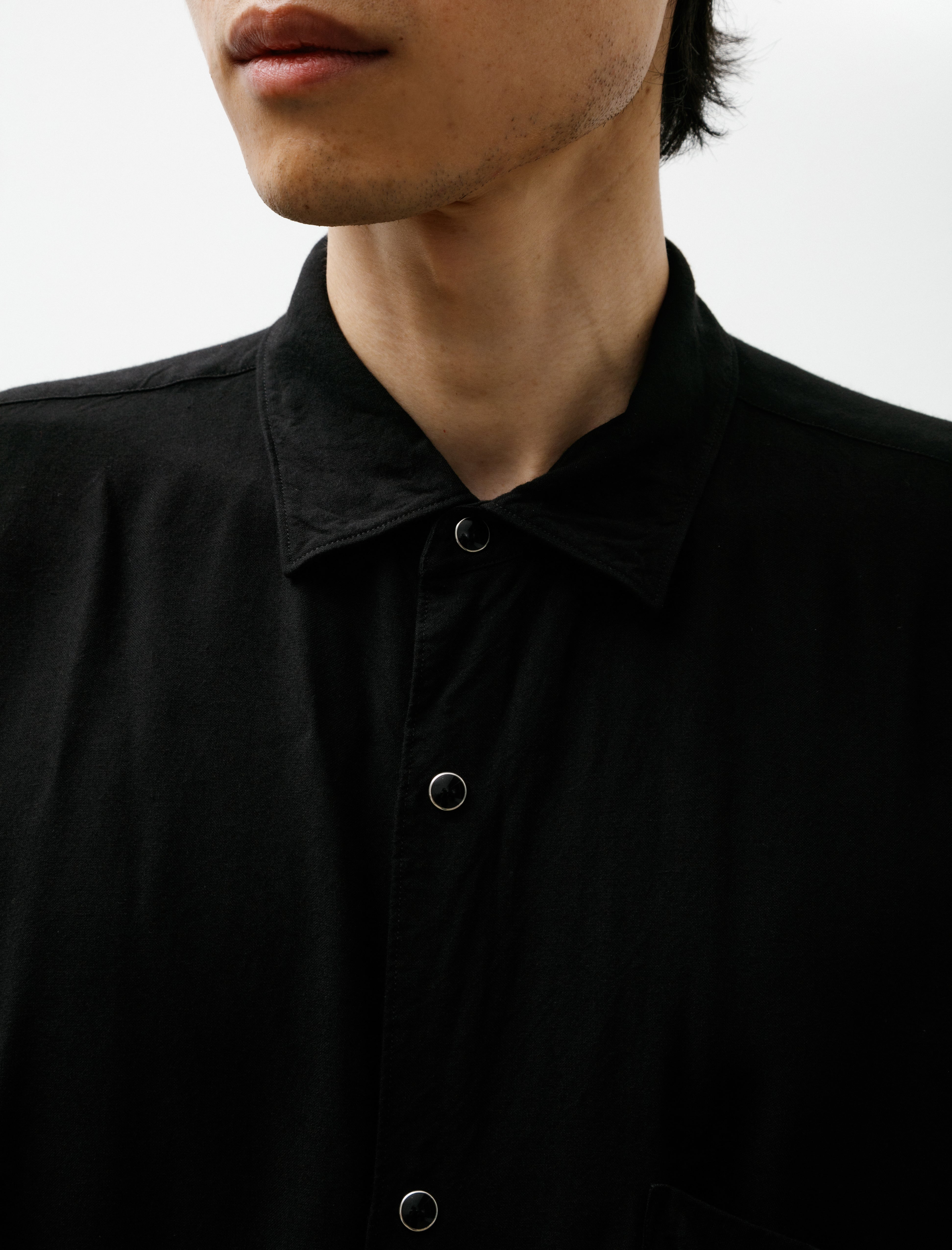 Comoli Rayon Comoli Shirt Black